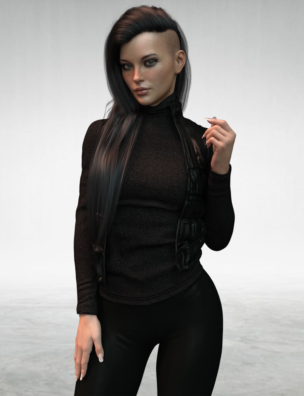 X-Fashion Autumn Winter Outfit for Genesis 8 Females_DAZ3D下载站