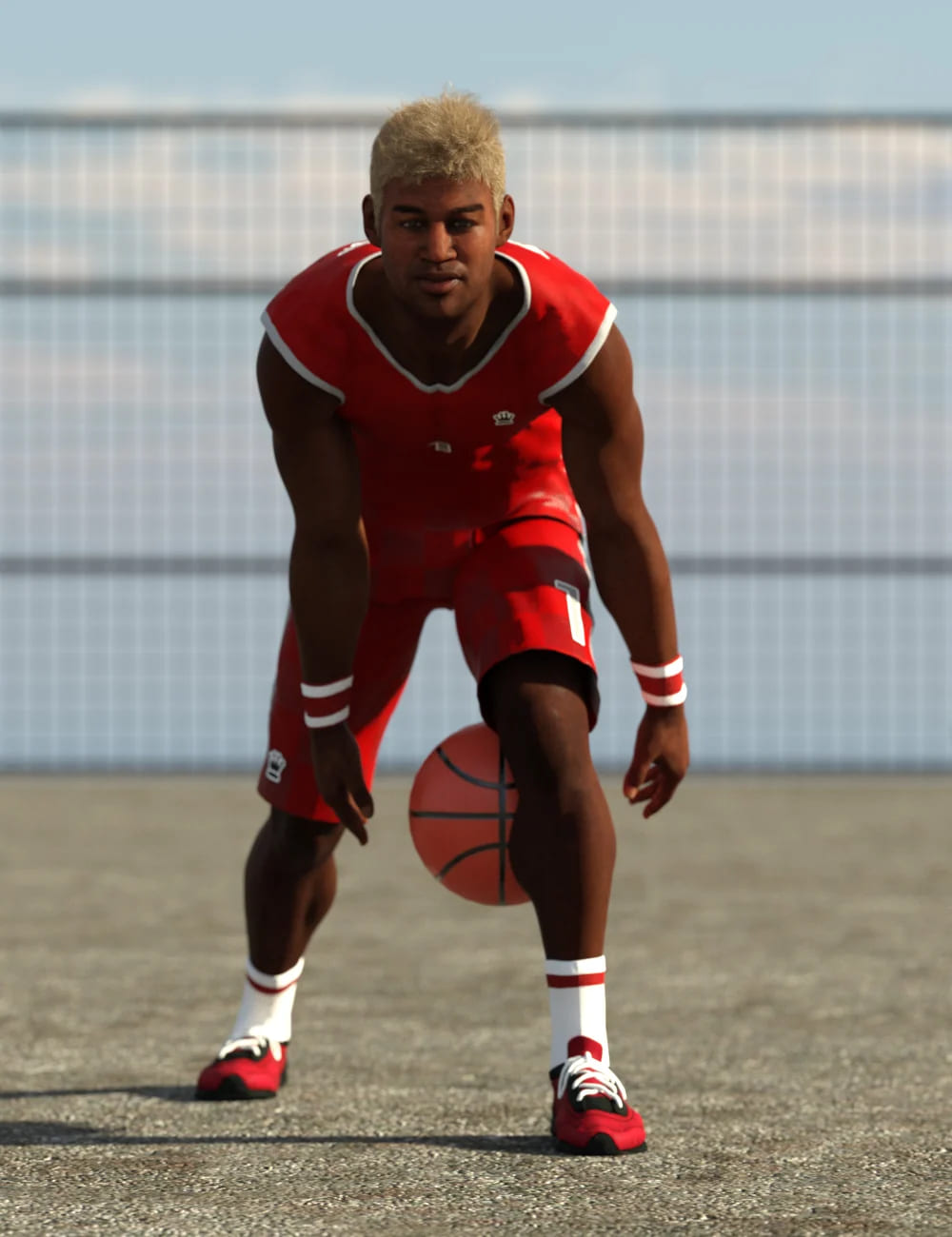 Basketball Poses for Genesis 8 and 8.1 Male_DAZ3D下载站
