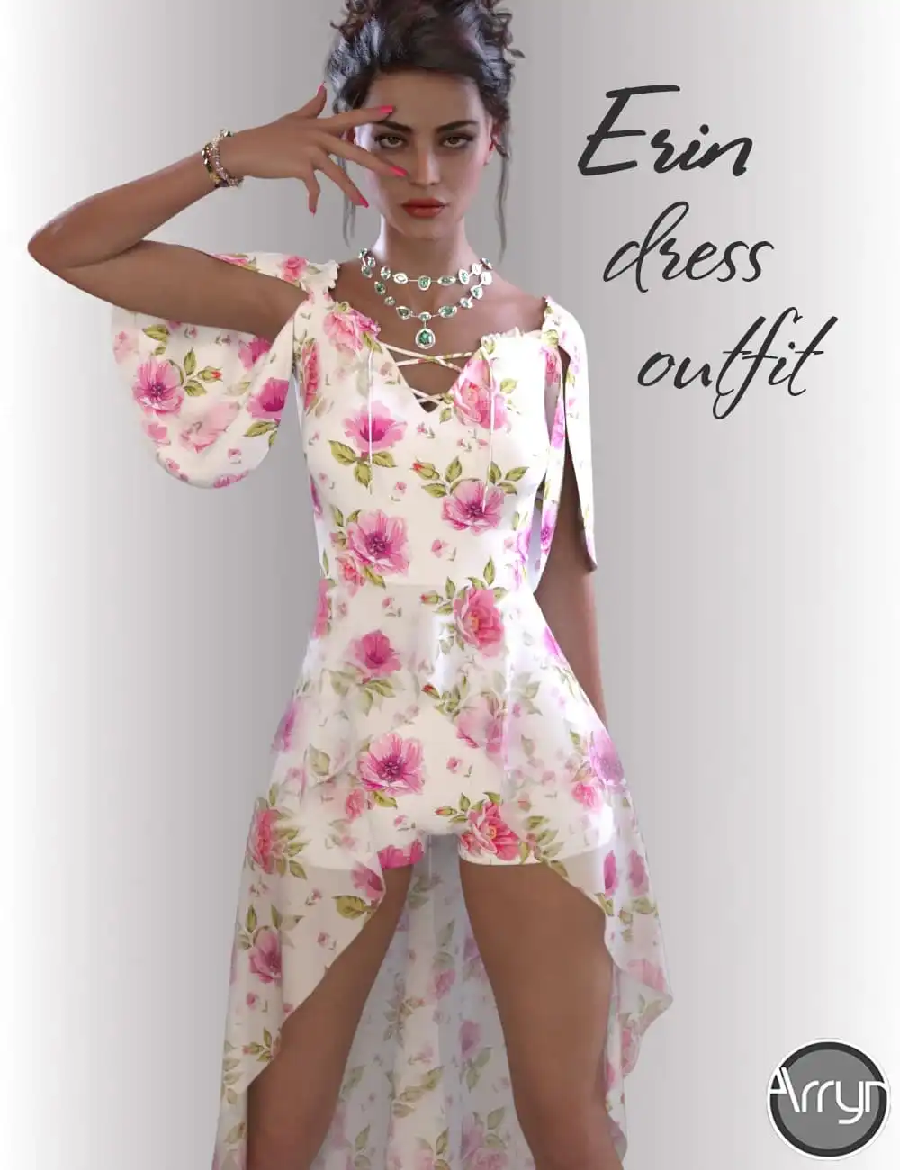 dForce Erin Holiday Dress for Genesis 8 Females_DAZ3DDL