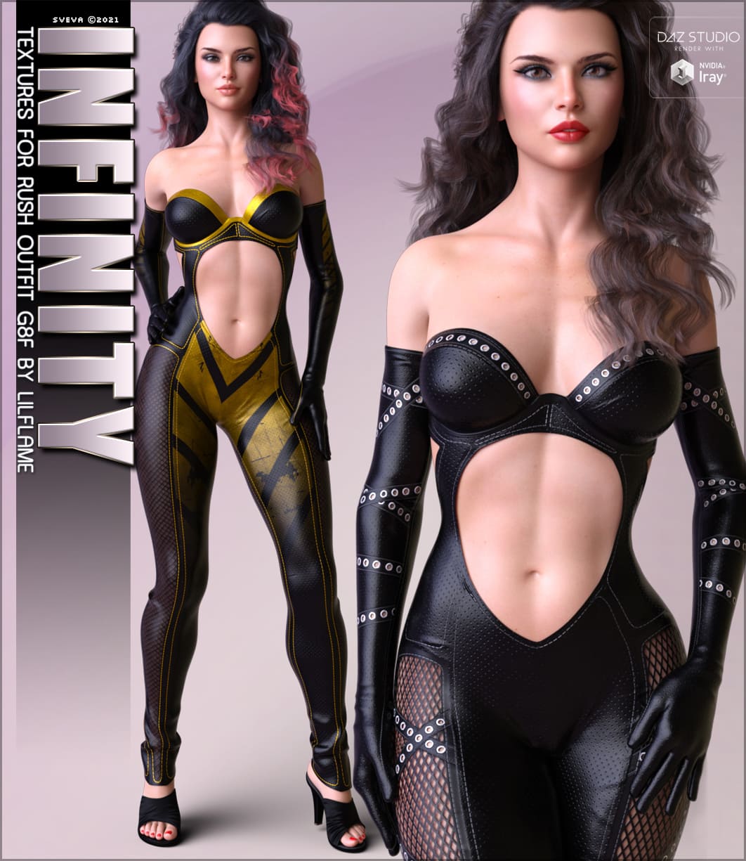 Infinity Textures for Rush Outfit G8F_DAZ3DDL