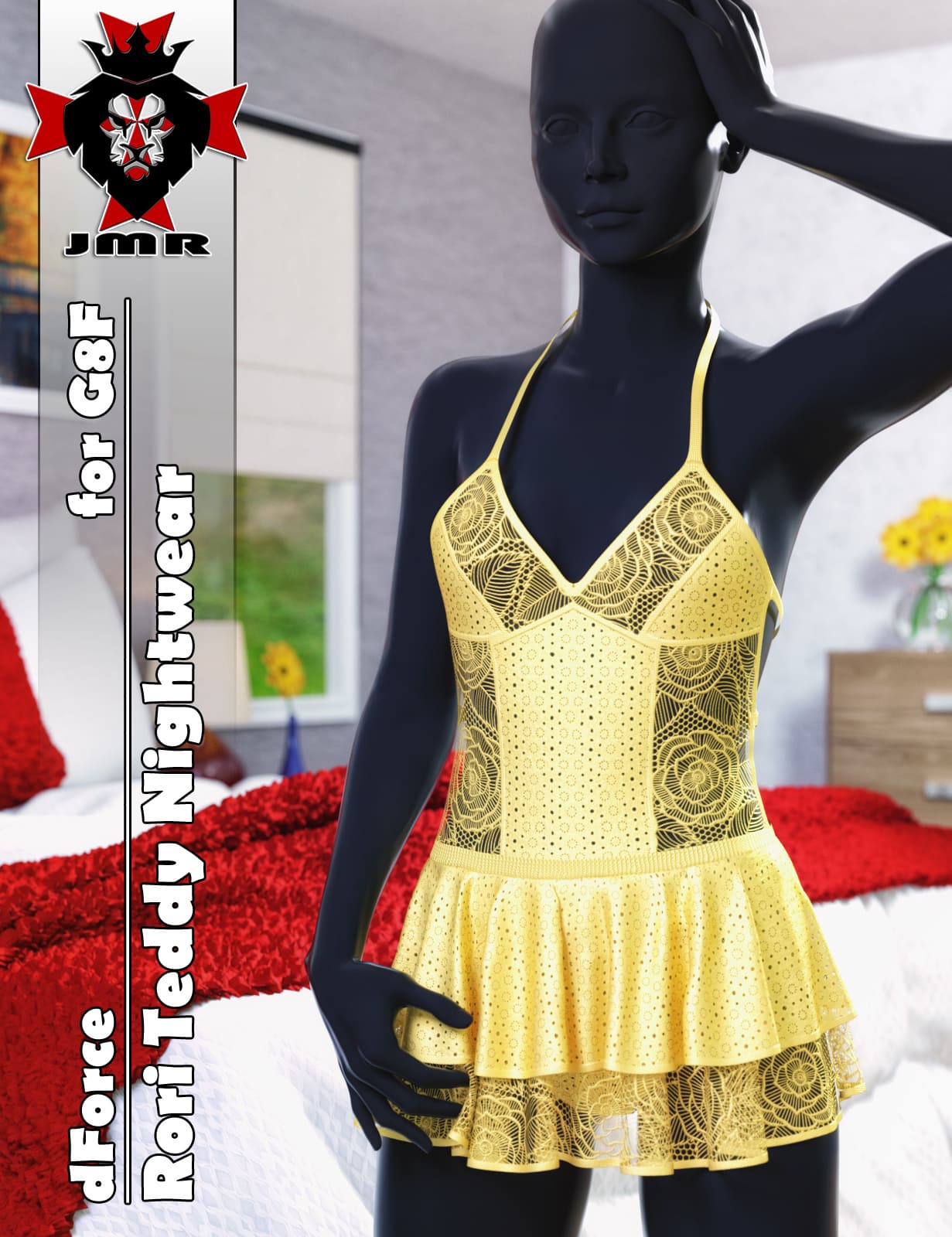 JMR dForce Rori Teddy Nightwear for G8F_DAZ3D下载站