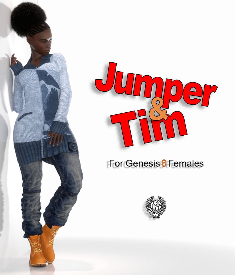 Jumper And Tim For Genesis 8 Females_DAZ3D下载站