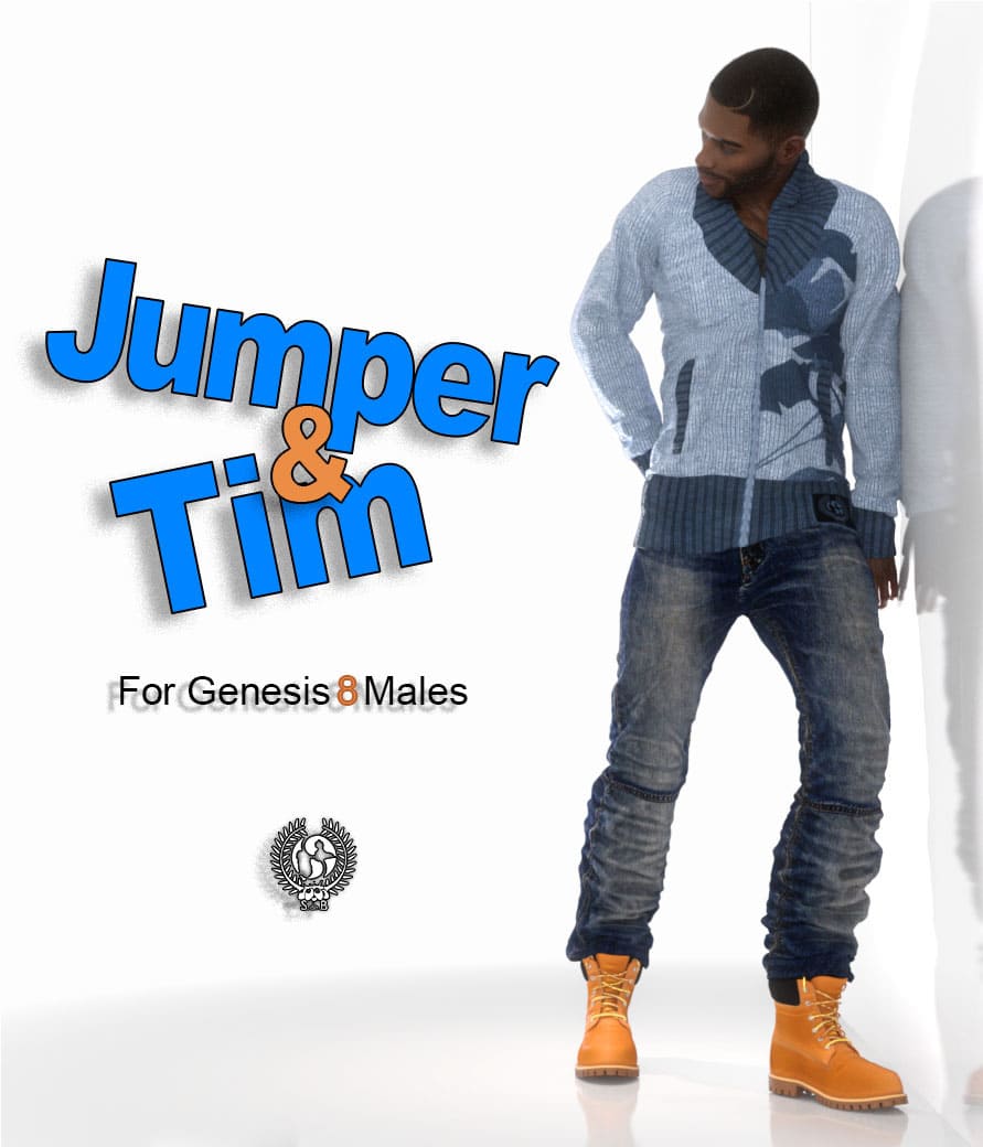 Jumper And Tim For Genesis 8 Males_DAZ3D下载站