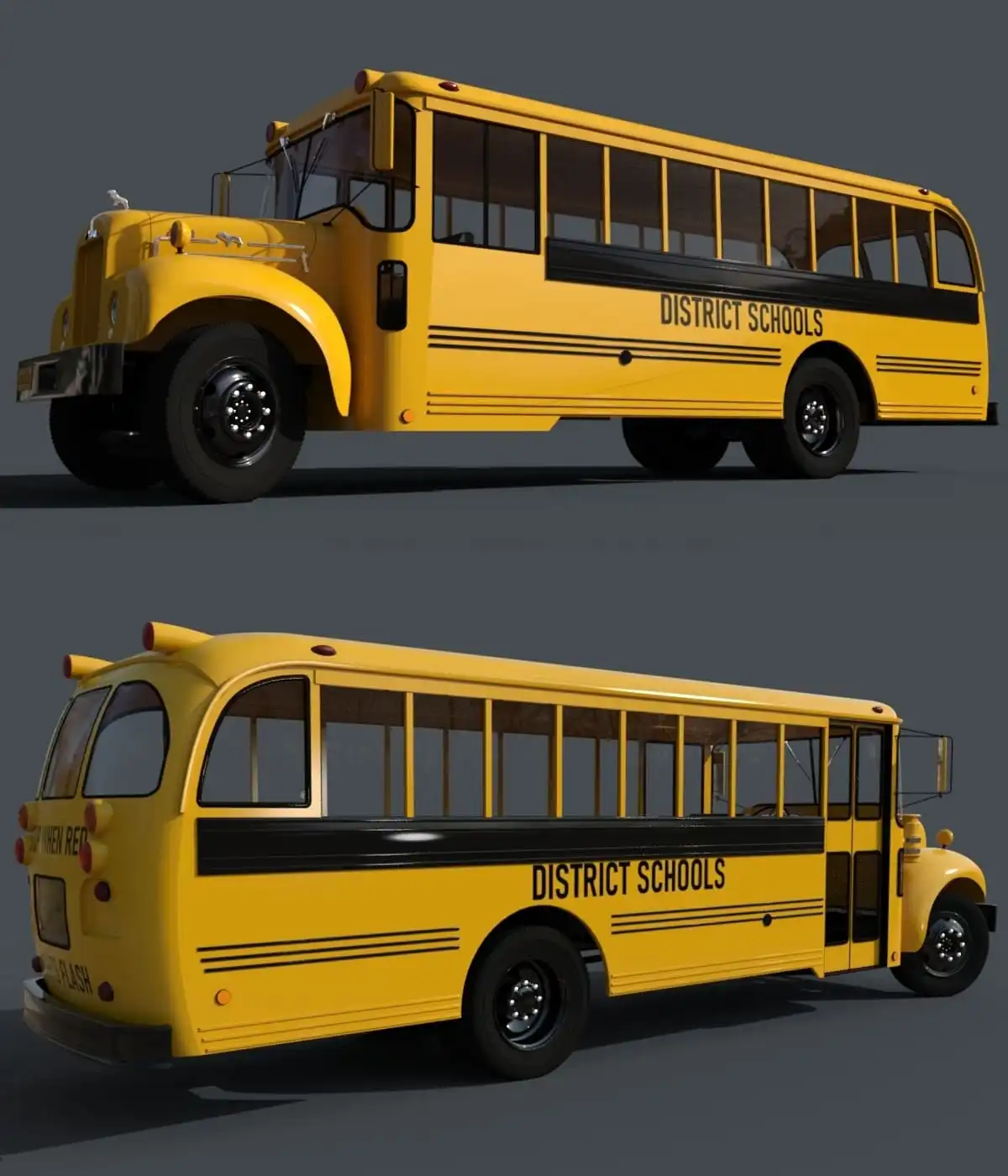 MACK B SCHOOLBUS for DAZ STUDIO_DAZ3DDL