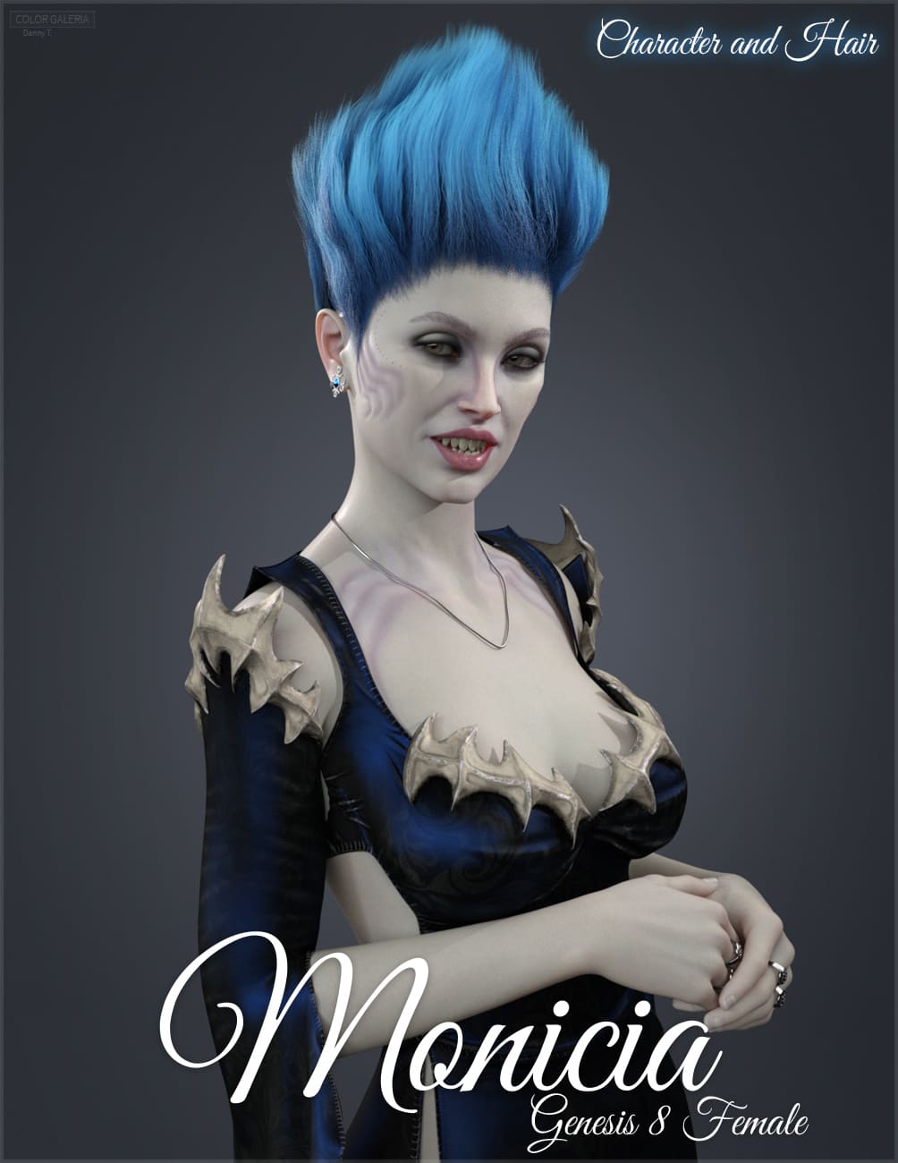 Monicia Character and Hair for Genesis 8 Female_DAZ3DDL