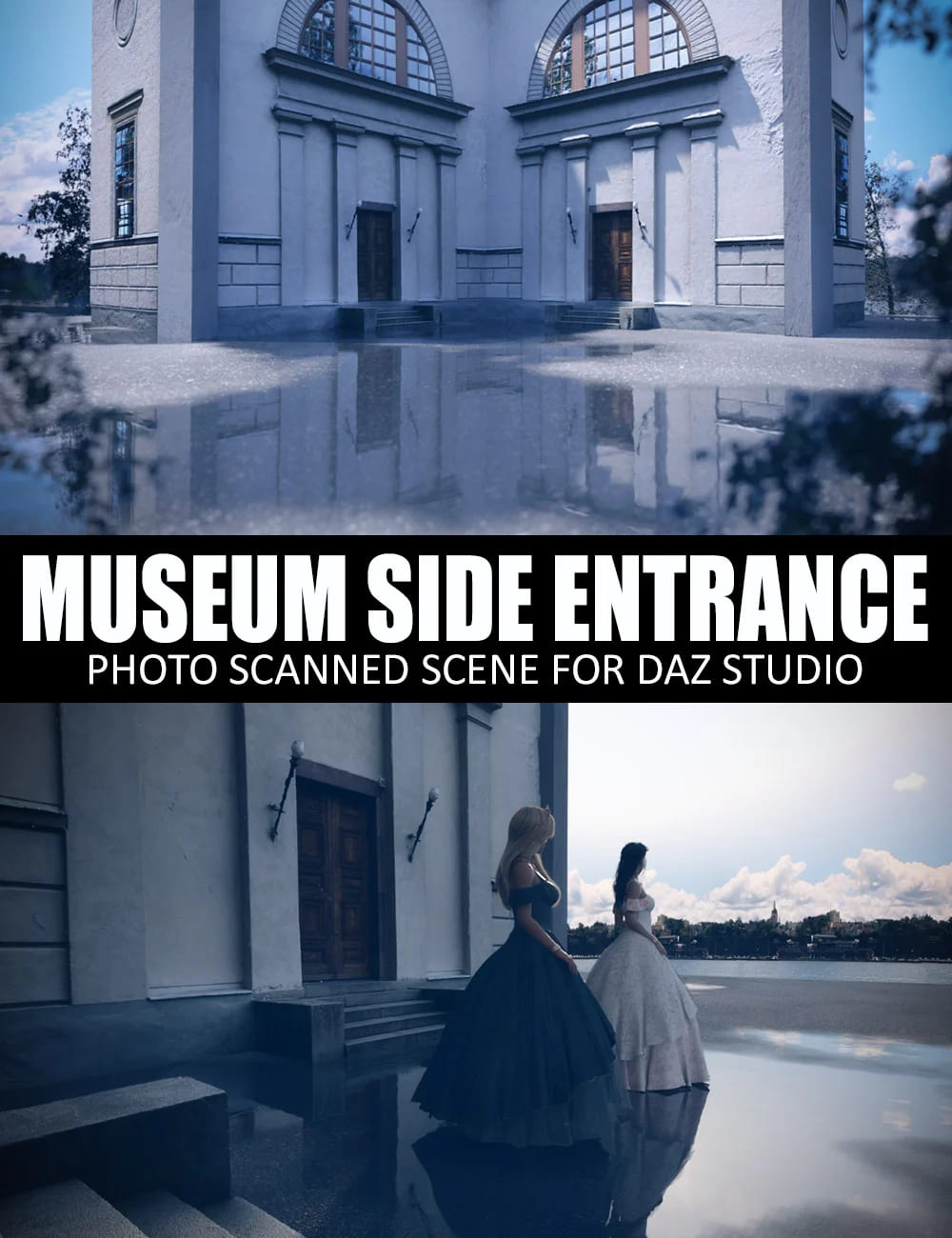 Museum Side Entrance – Photo Scanned Scene_DAZ3D下载站