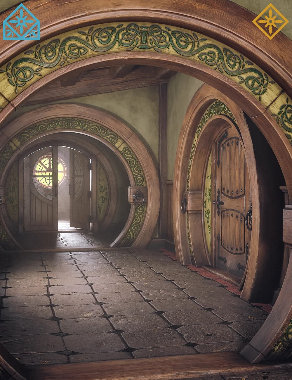 ROG Fantasy Home – Hallway_DAZ3D下载站