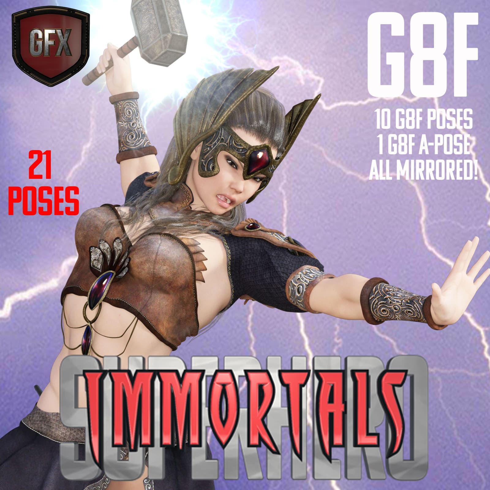 SuperHero Immortals for G8F Volume 1_DAZ3DDL