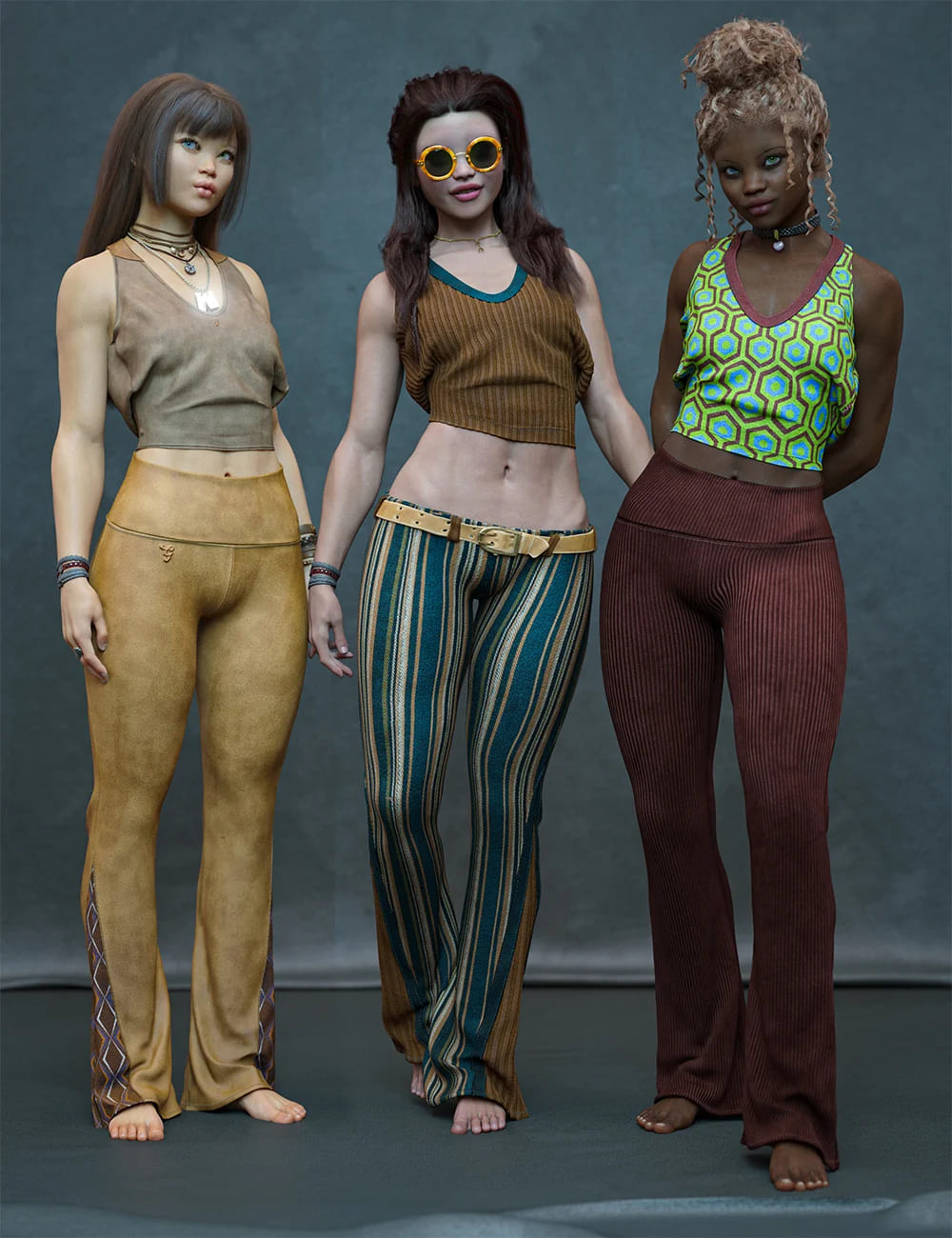 Vintage Styles for Verse Clothing Sets_DAZ3D下载站
