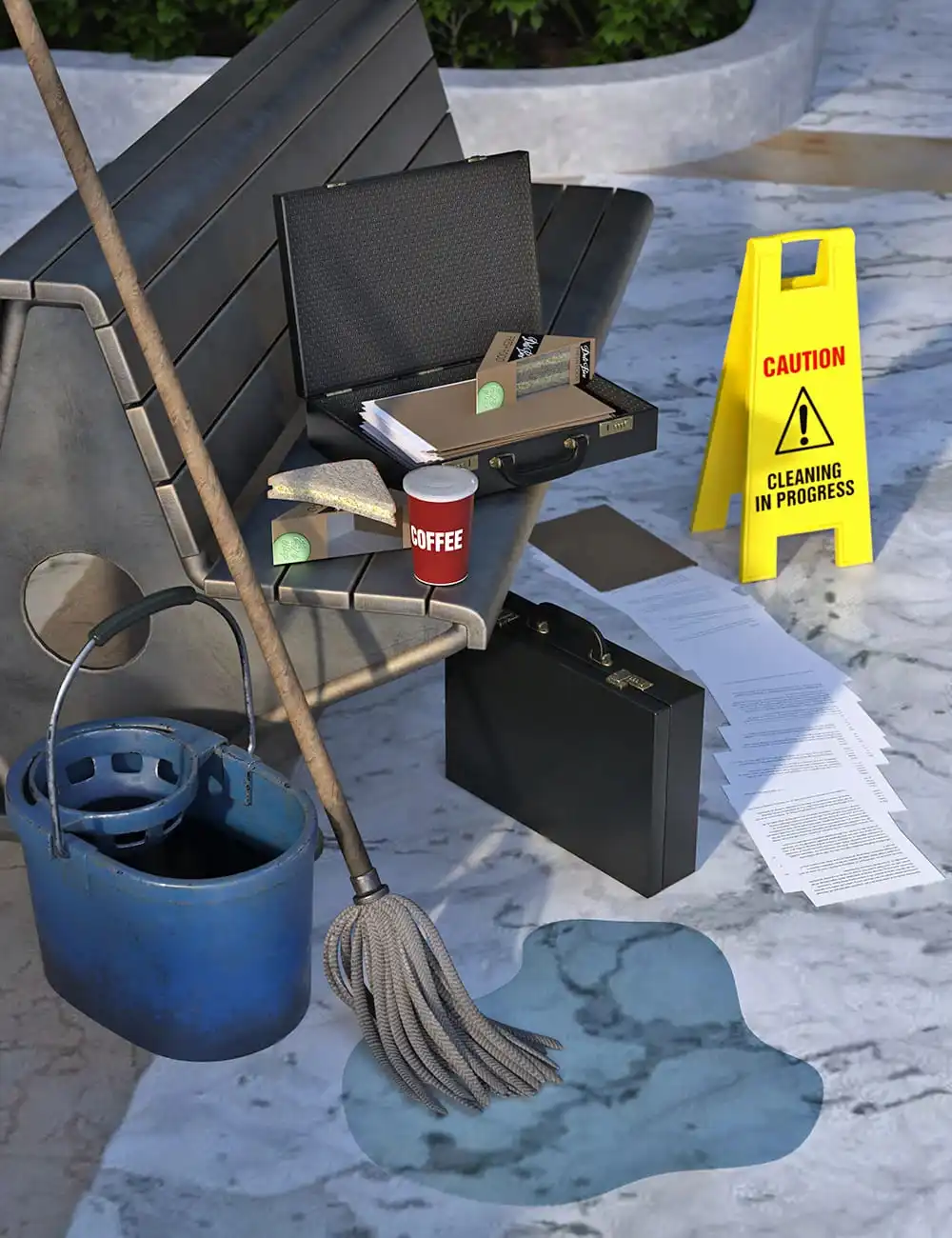 City Office Block Props_DAZ3DDL