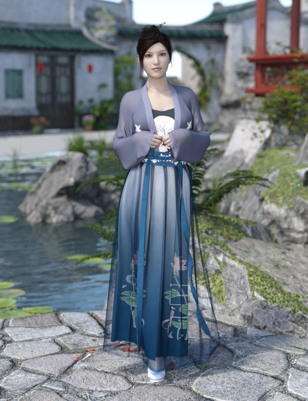 dForce Song Dynasty Female Suit for Genesis 8 Females_DAZ3DDL