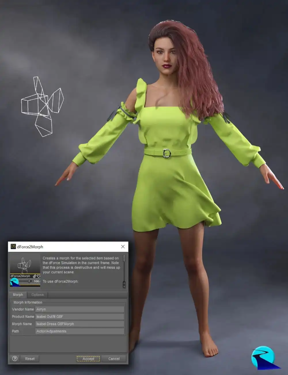dForce2Morph_DAZ3DDL