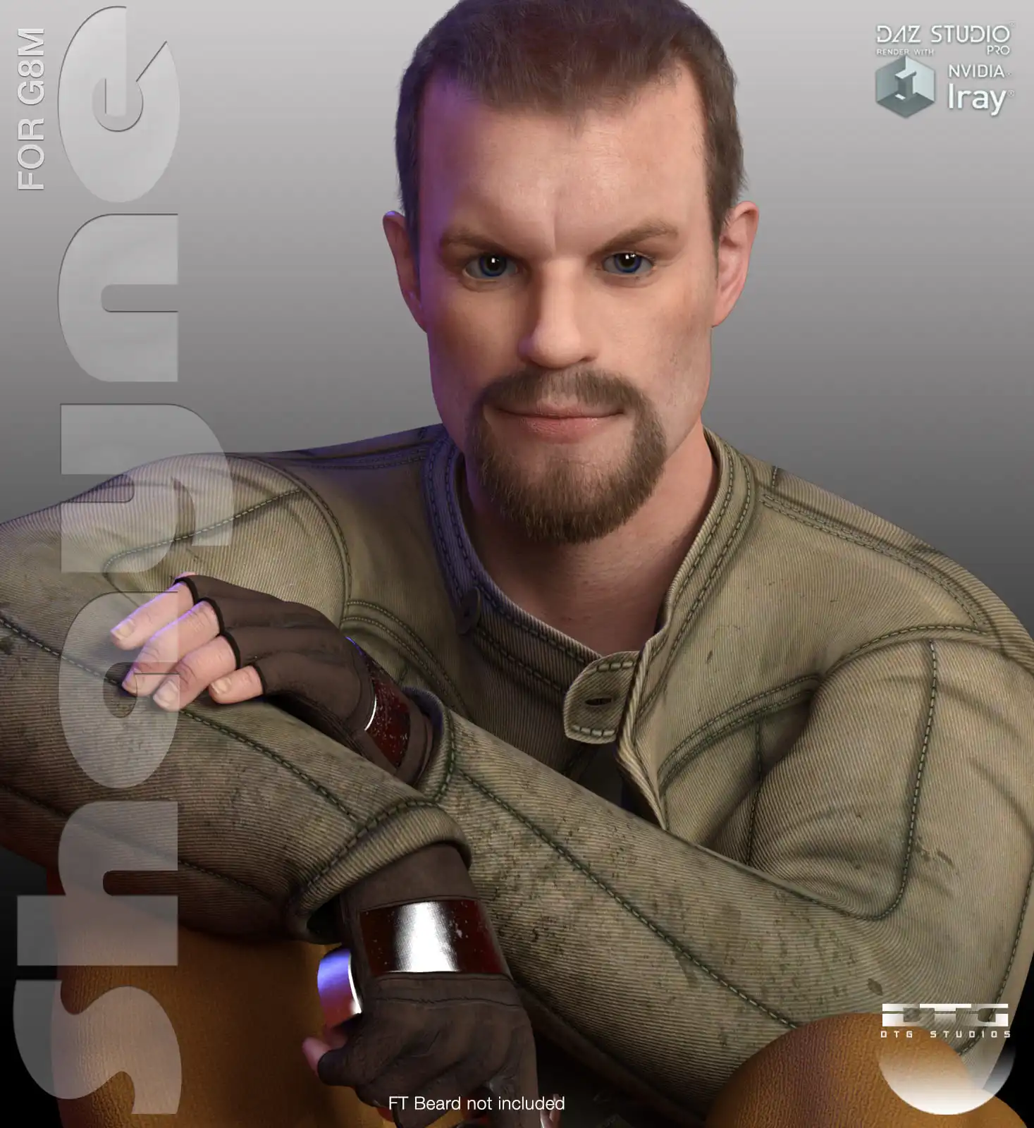 DTG Studios Shayne for G8 Male_DAZ3D下载站