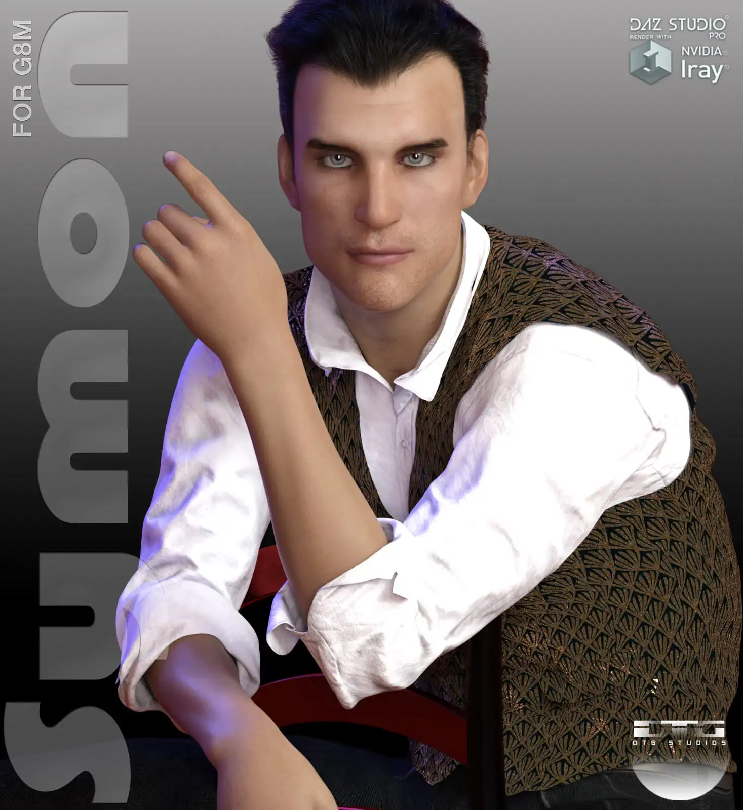 DTG Studios Symon for G8 Male_DAZ3D下载站