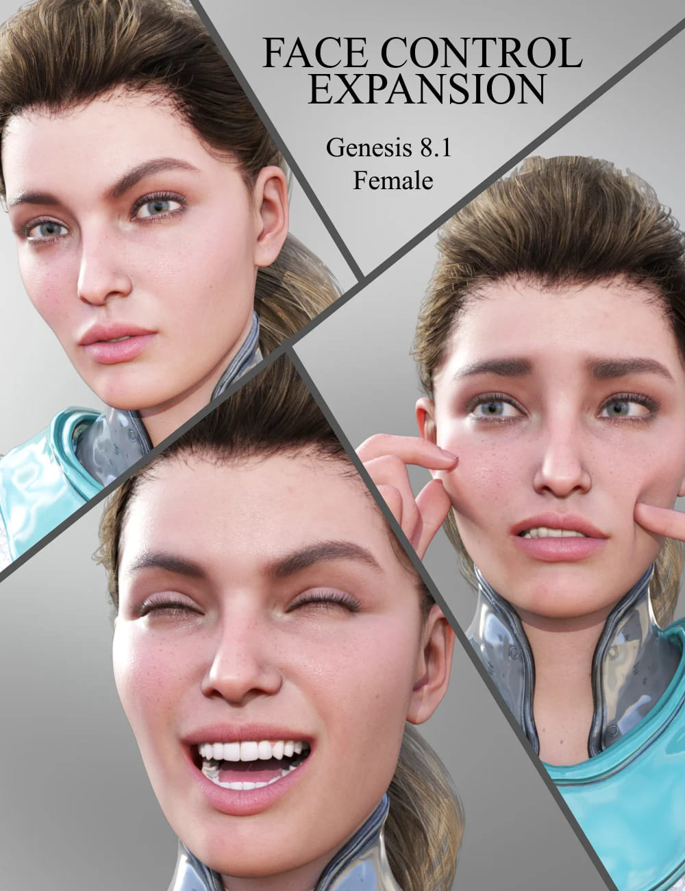 Face Control Expansion for Genesis 8.1 Female_DAZ3D下载站