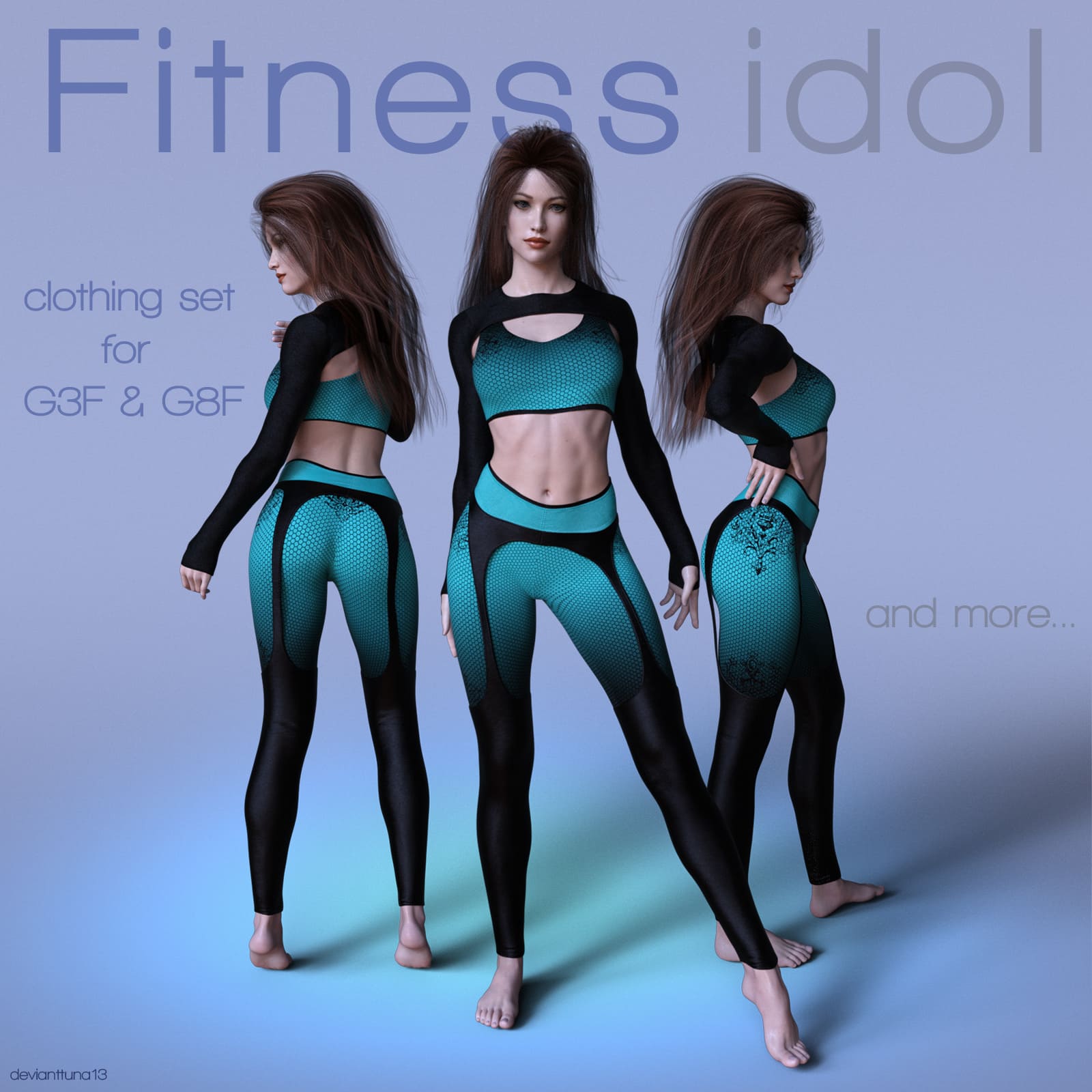 Fitness Idol Set_DAZ3D下载站