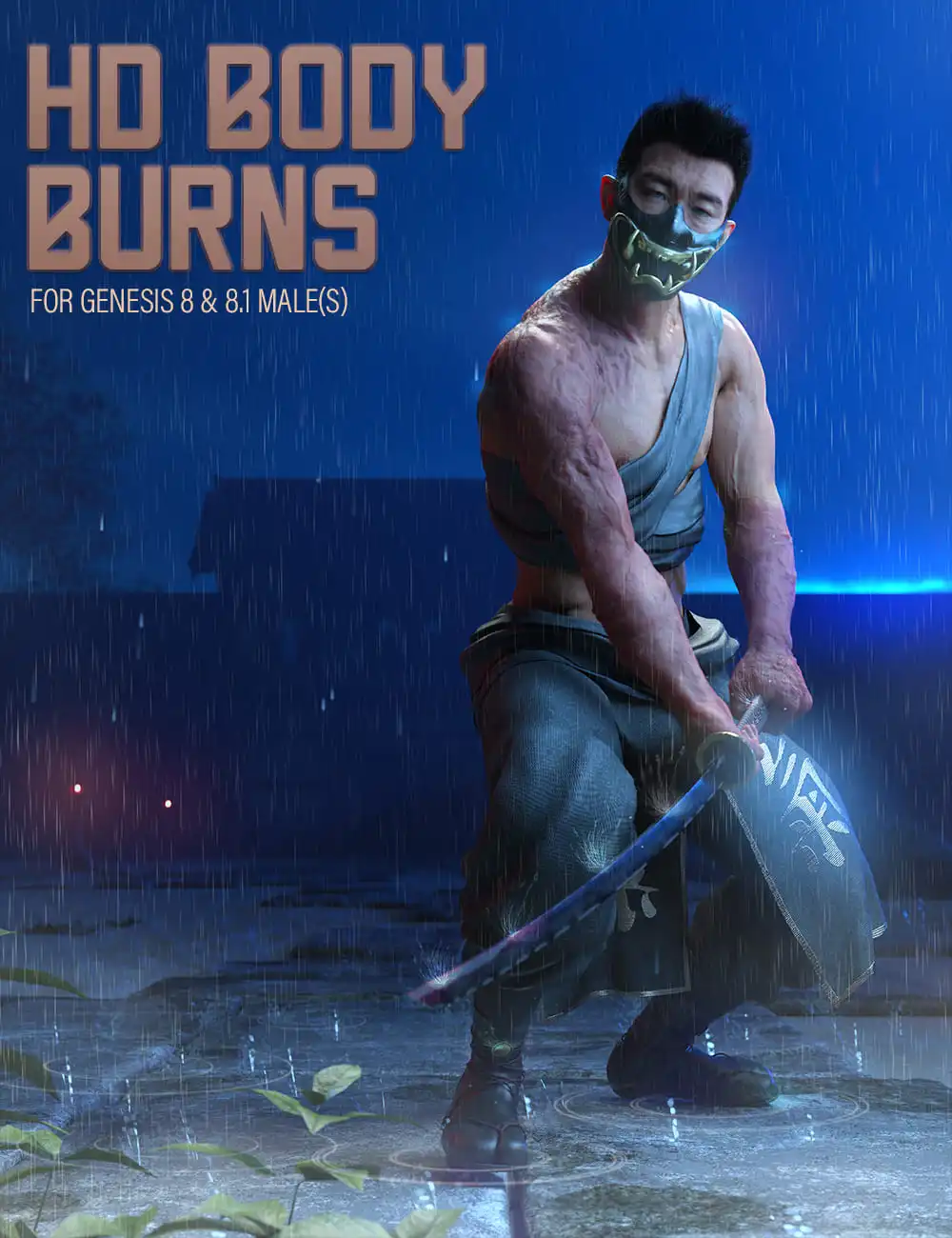HD Body Burns for Genesis 8 and 8.1 Males_DAZ3DDL