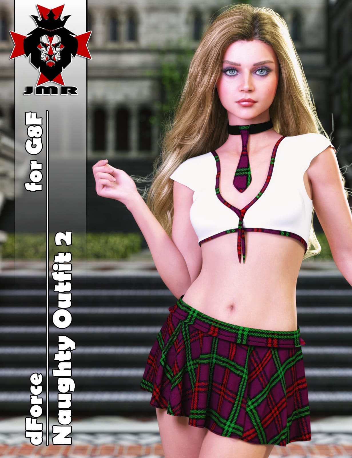 JMR dForce Naughty Outfit 2 for G8F_DAZ3D下载站