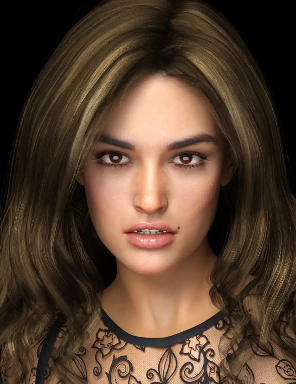 Miley HD for Genesis 8 and 8.1 Female_DAZ3D下载站