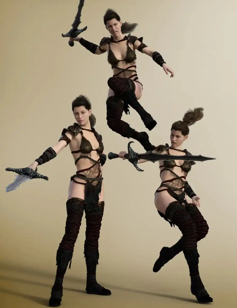 One Weapon: Poses for Genesis 8 Female and Victoria 8_DAZ3DDL