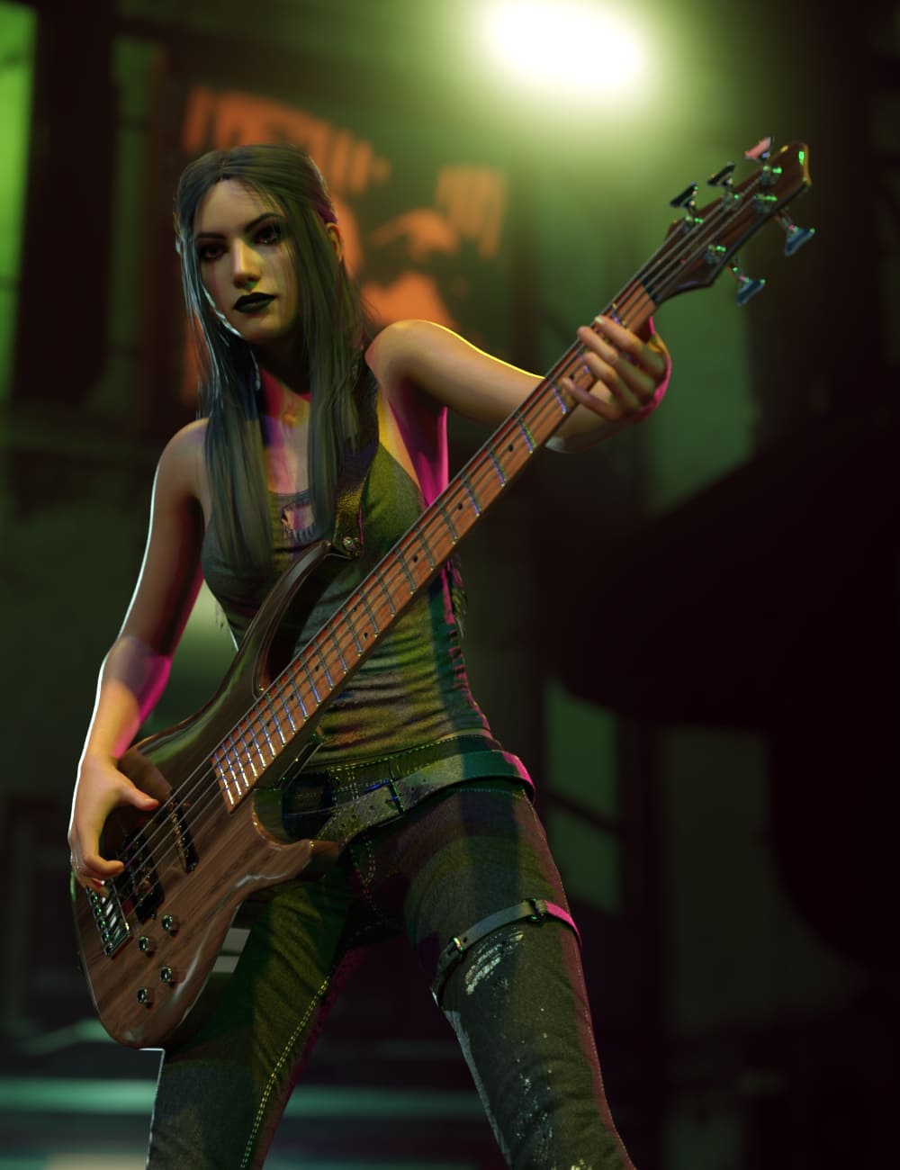 Rock Star Series – Modern Bass_DAZ3D下载站