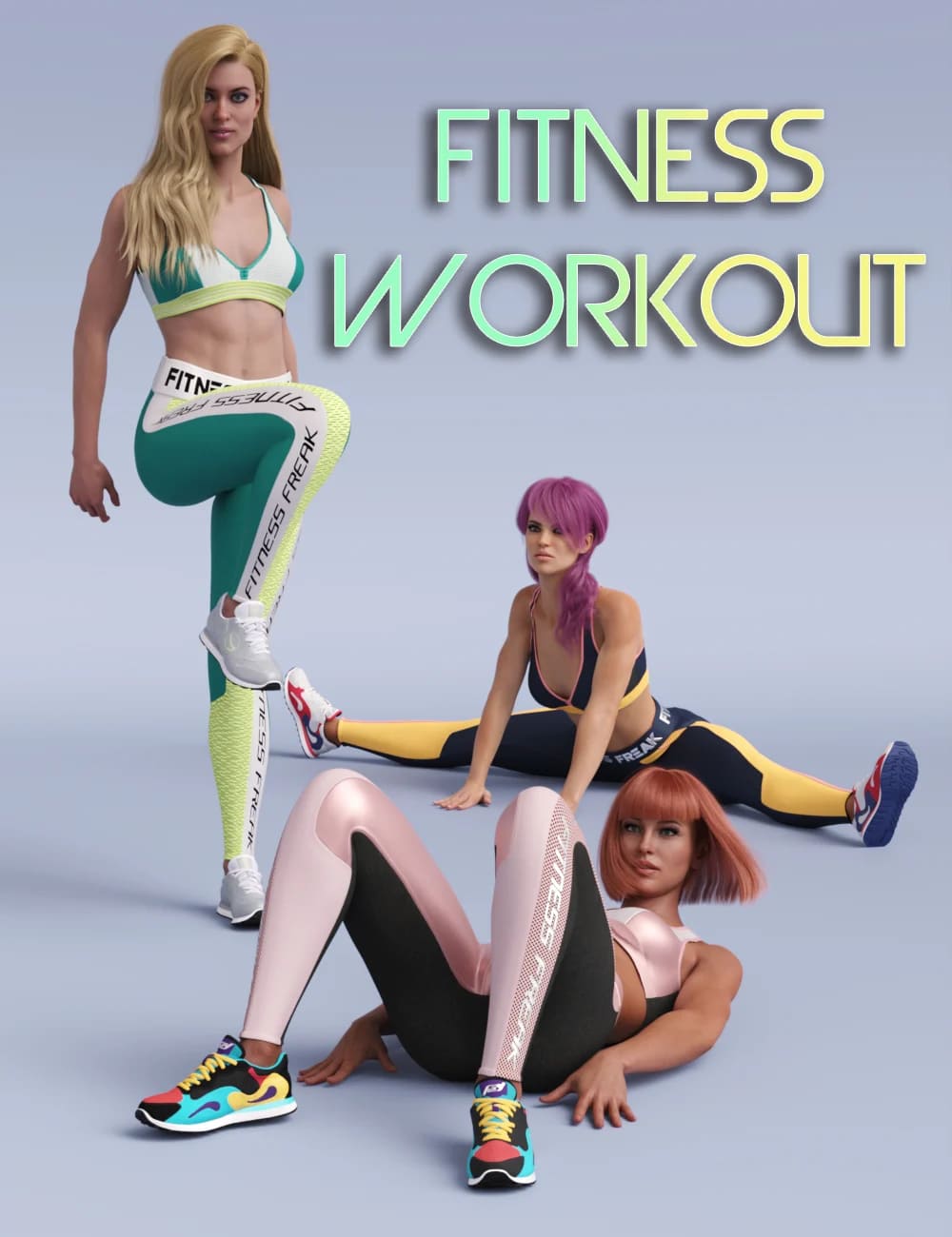 S3D Fitness Workout Poses_DAZ3D下载站