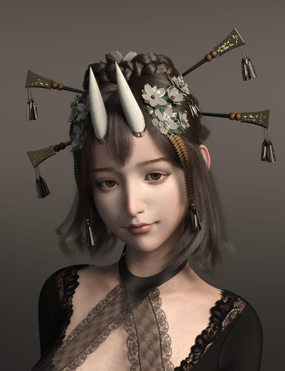She Hair for Genesis 8 and 8.1 Female_DAZ3D下载站