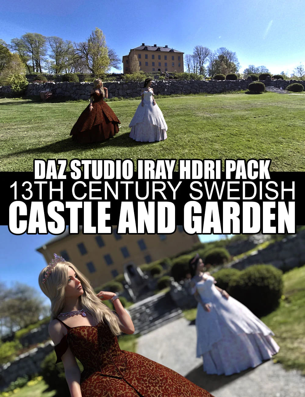 Swedish Castle And Garden – DAZ Studio Iray HDRI Pack_DAZ3DDL