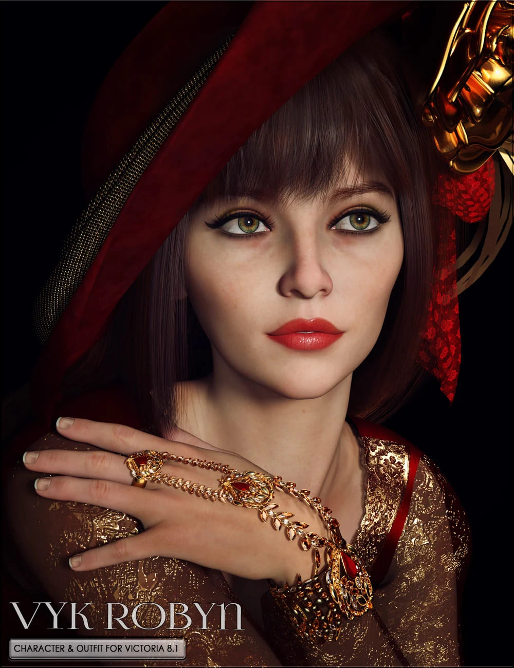 VYK Robyn Character and Outfit for Victoria 8.1_DAZ3D下载站