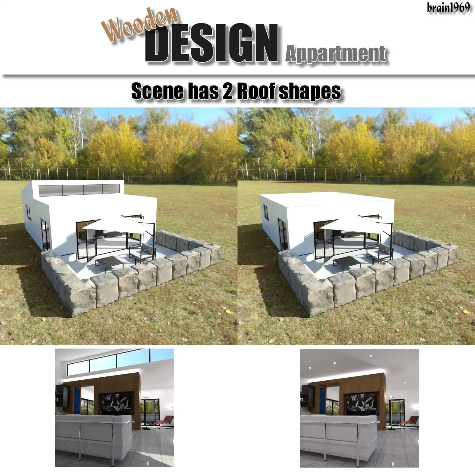 Wooden Design Appartment_DAZ3DDL