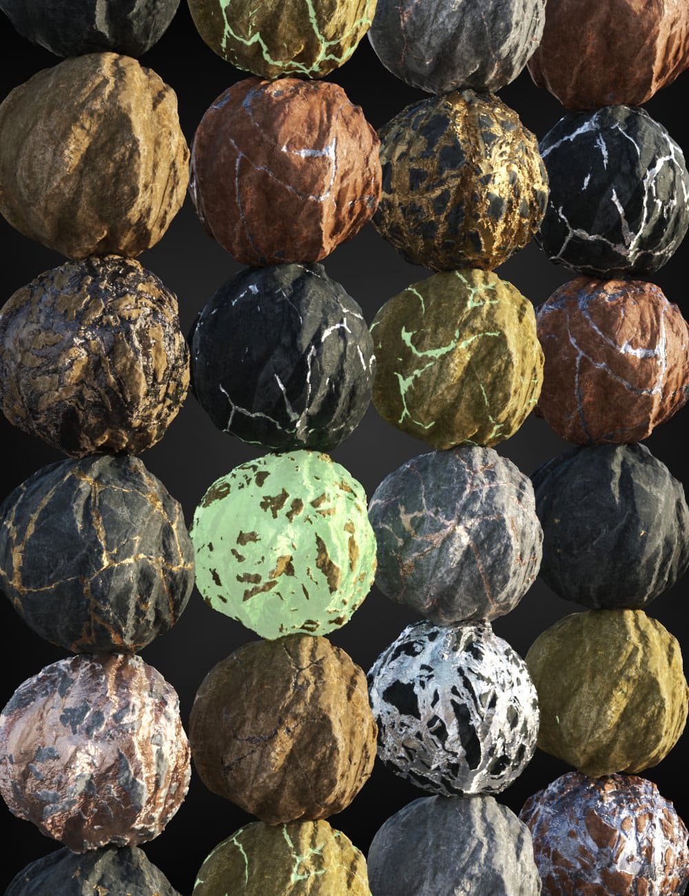 World Ores Shader Collection_DAZ3DDL
