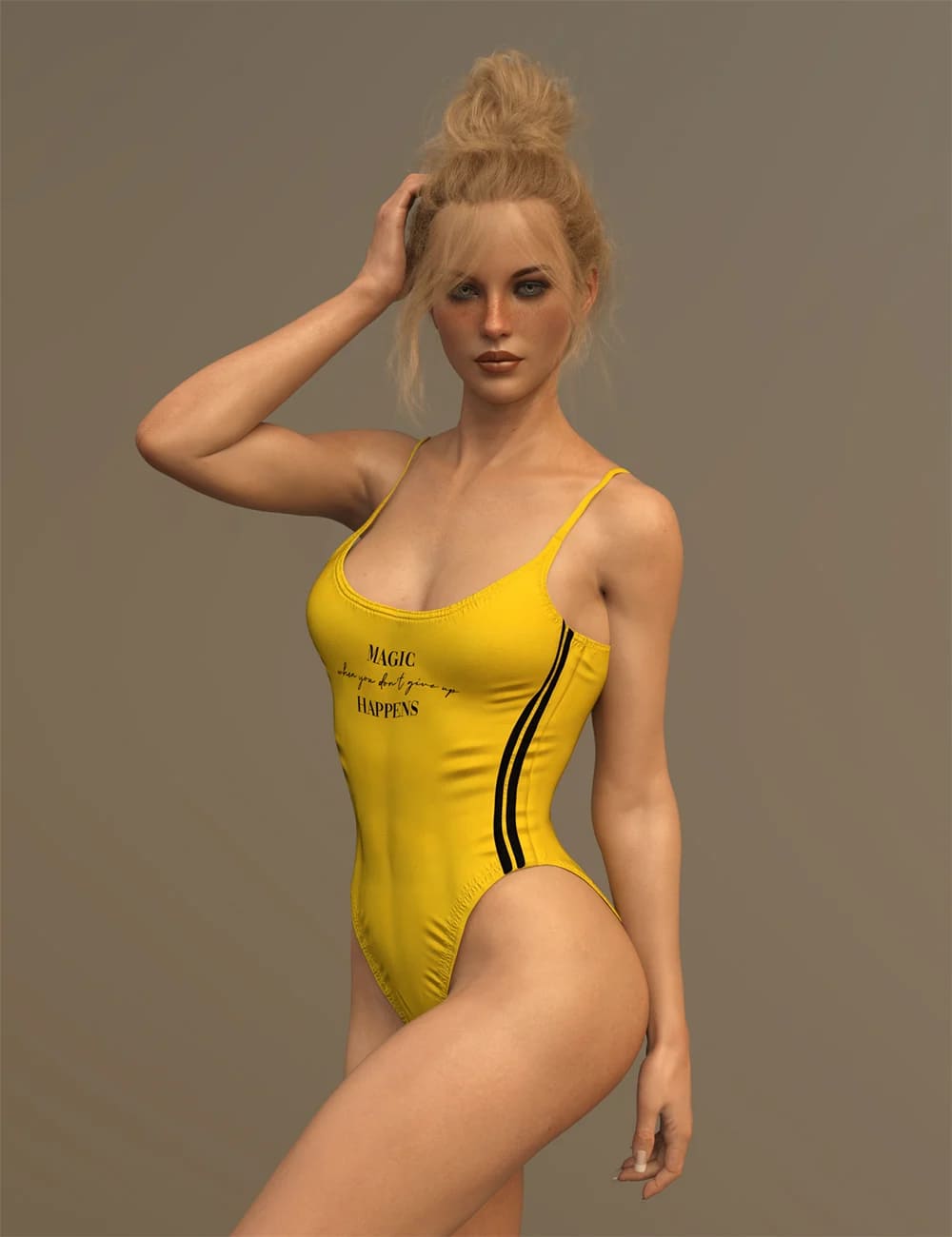 X-Fashion Inspire Bathsuit for Genesis 8 Female(s)_DAZ3D下载站