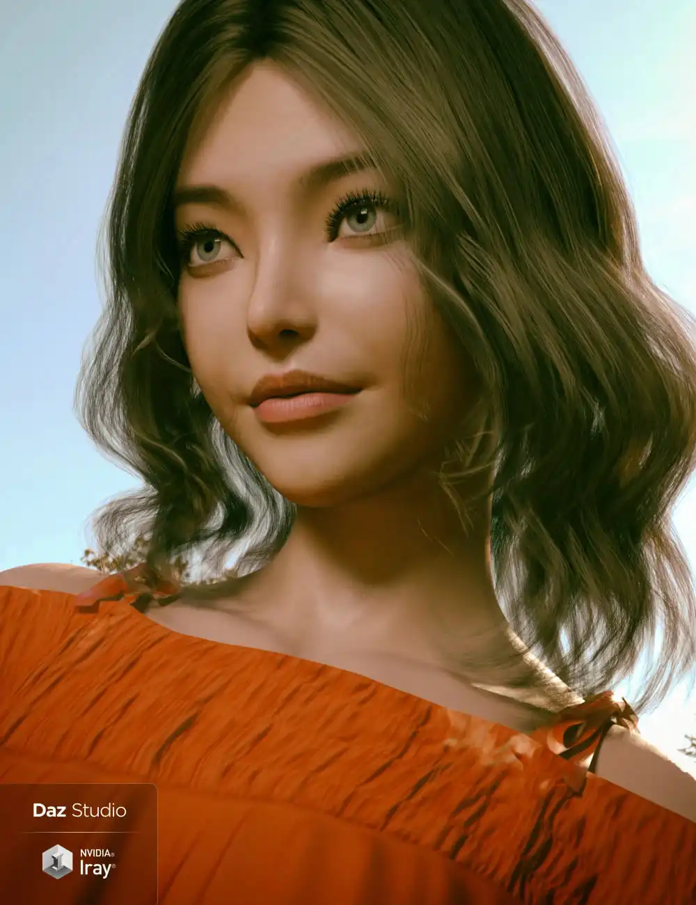 Ye Jin Character and Hair for Genesis 8.1 Female_DAZ3DDL