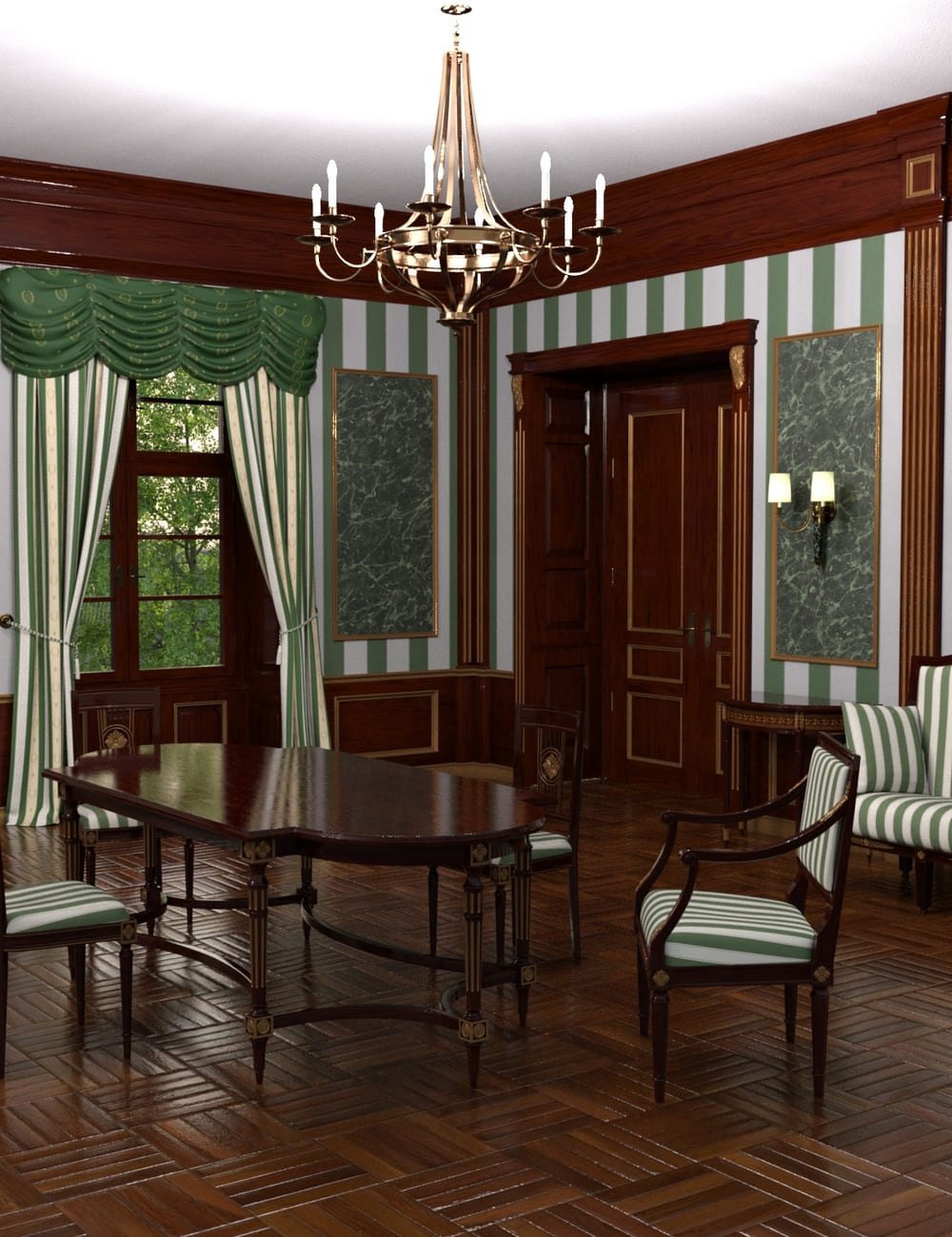 A Touch of Classicism Furniture Textures_DAZ3D下载站