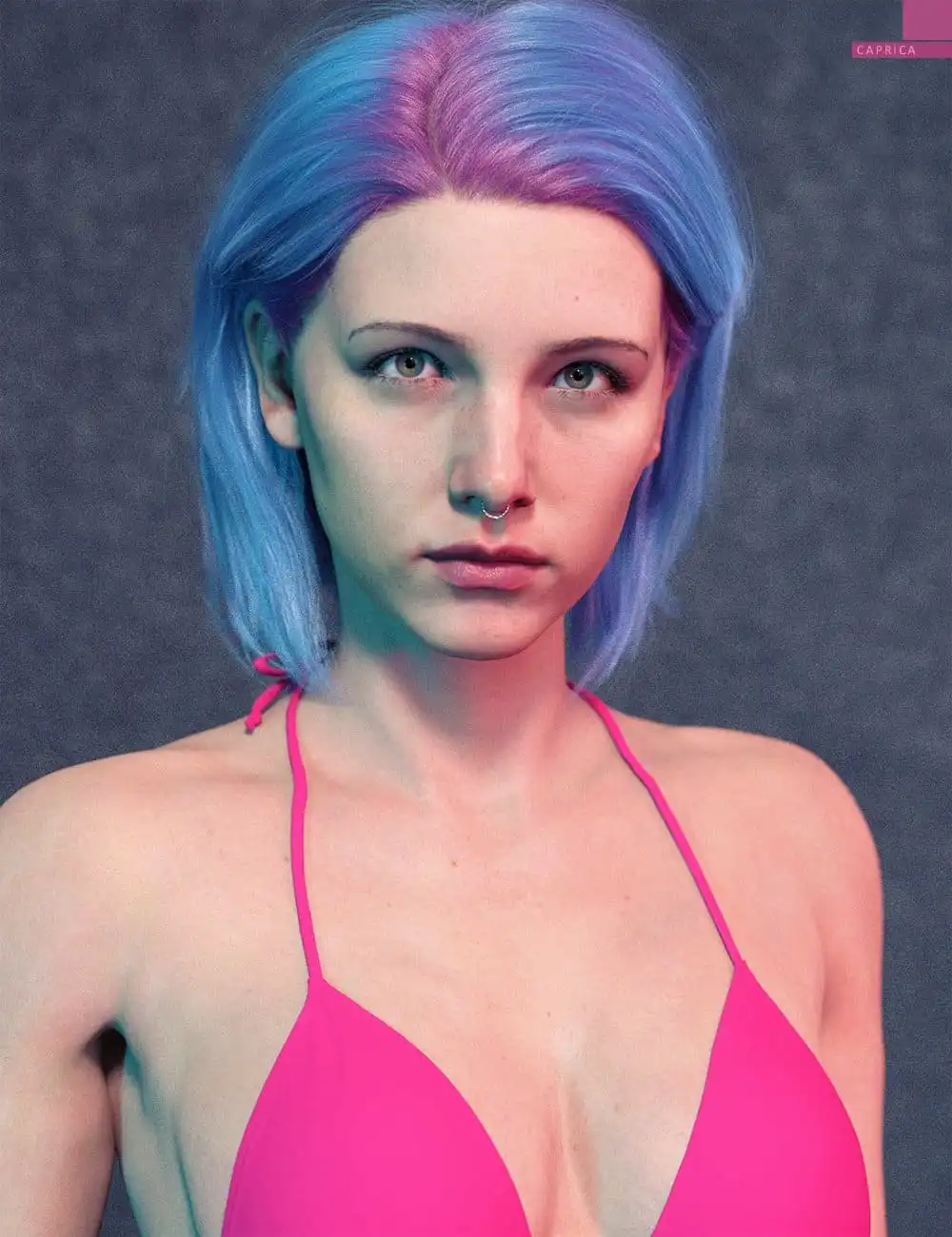 Caprica HD with HD Expressions for Genesis 8.1 Female_DAZ3D下载站