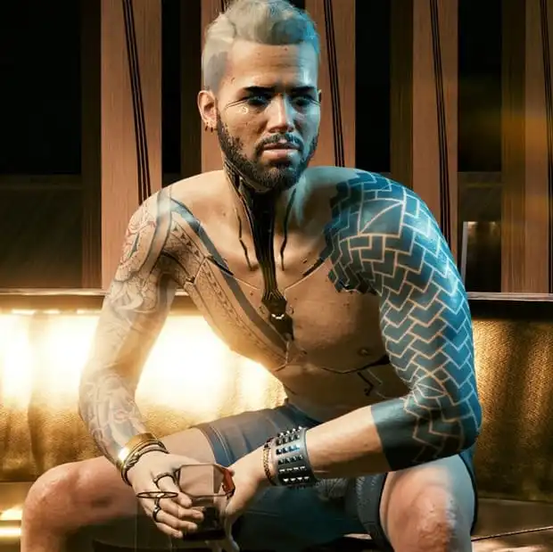 Cyberpunk 2077 Kerry Eurodyne in Daz G8M_DAZ3DDL