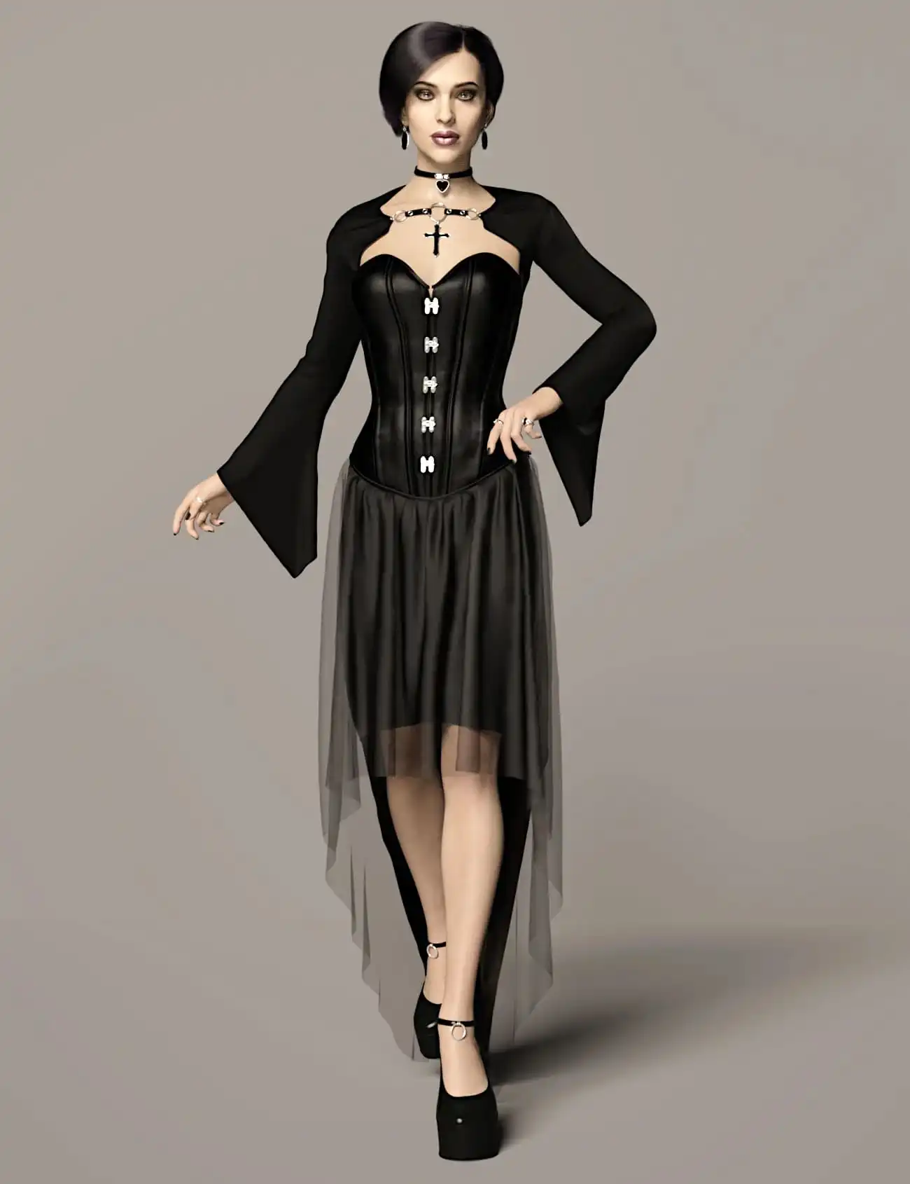 dForce Dark Vamp Outfit for Genesis 8 and 8.1 Females_DAZ3DDL