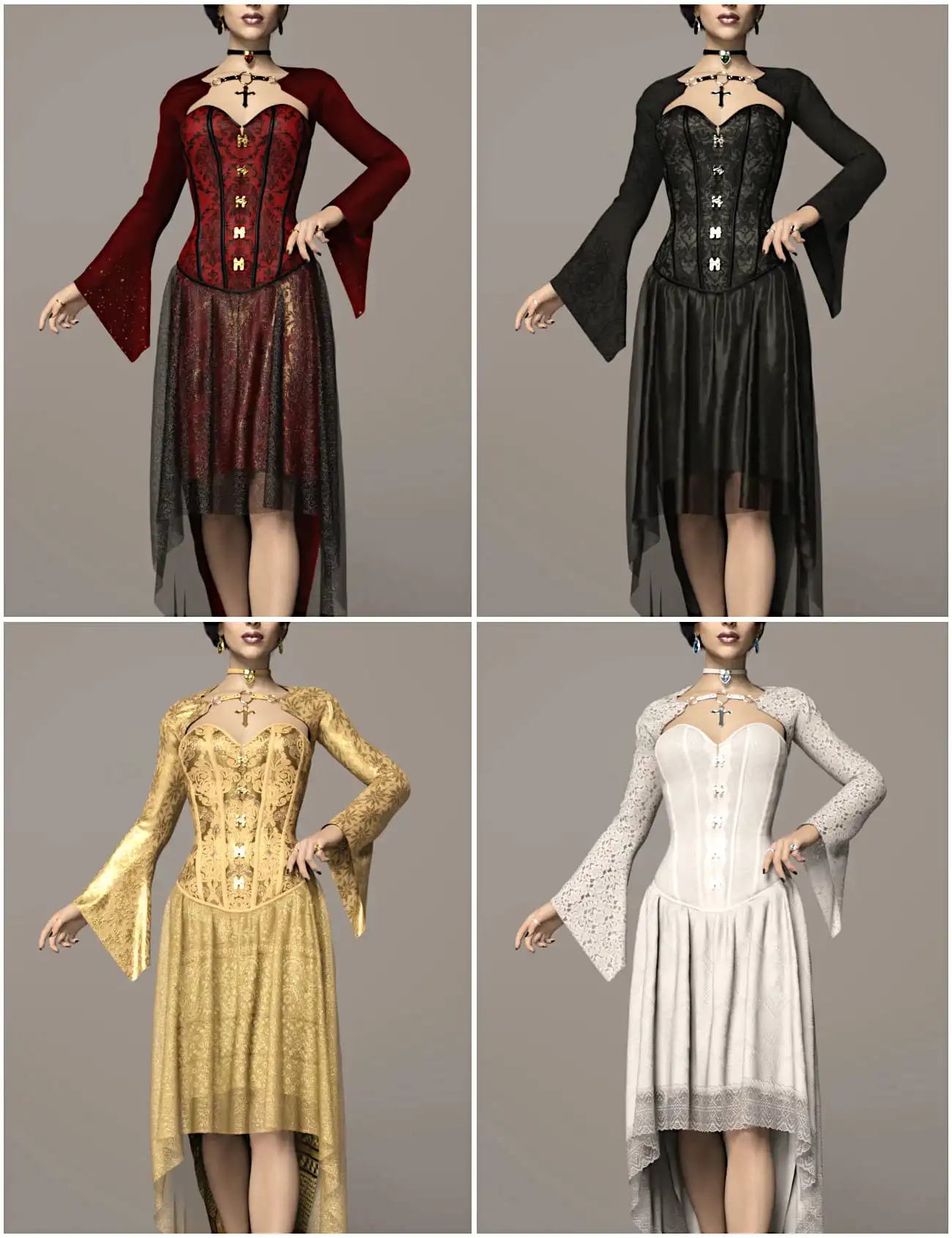 dForce Dark Vamp Outfit Texture Expansion_DAZ3DDL