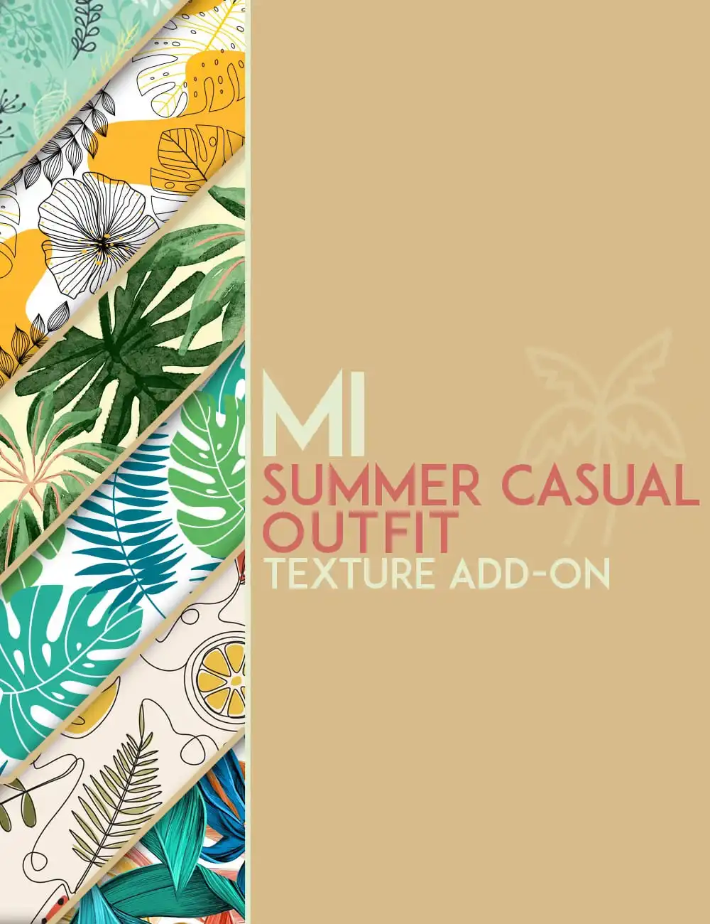 dForce MI Summer Casual Outfit Texture Add-on_DAZ3DDL