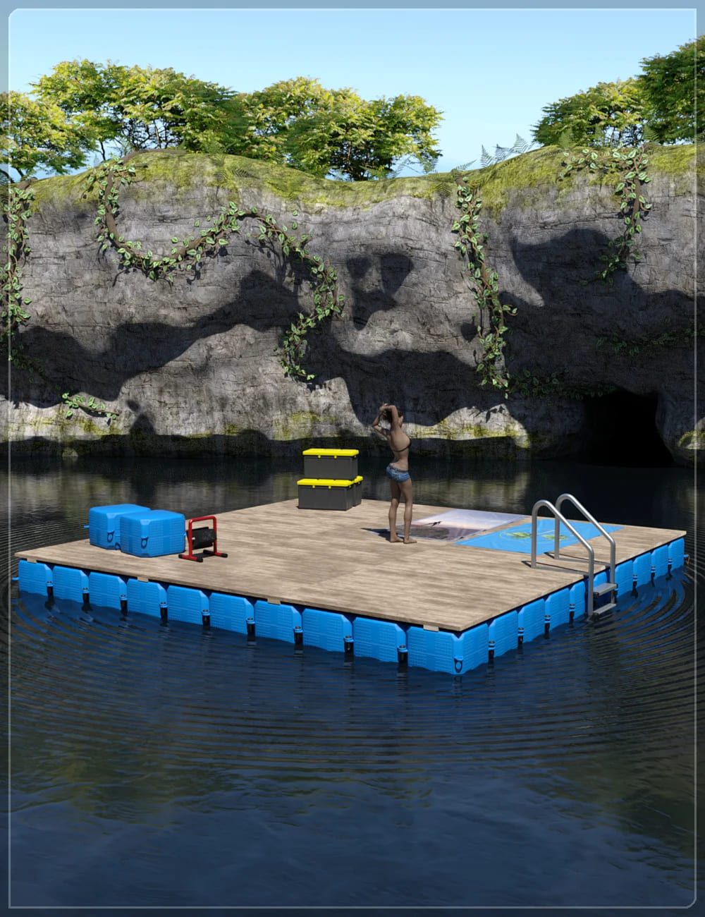 Easy Environments: Raft & Lagoon_DAZ3D下载站