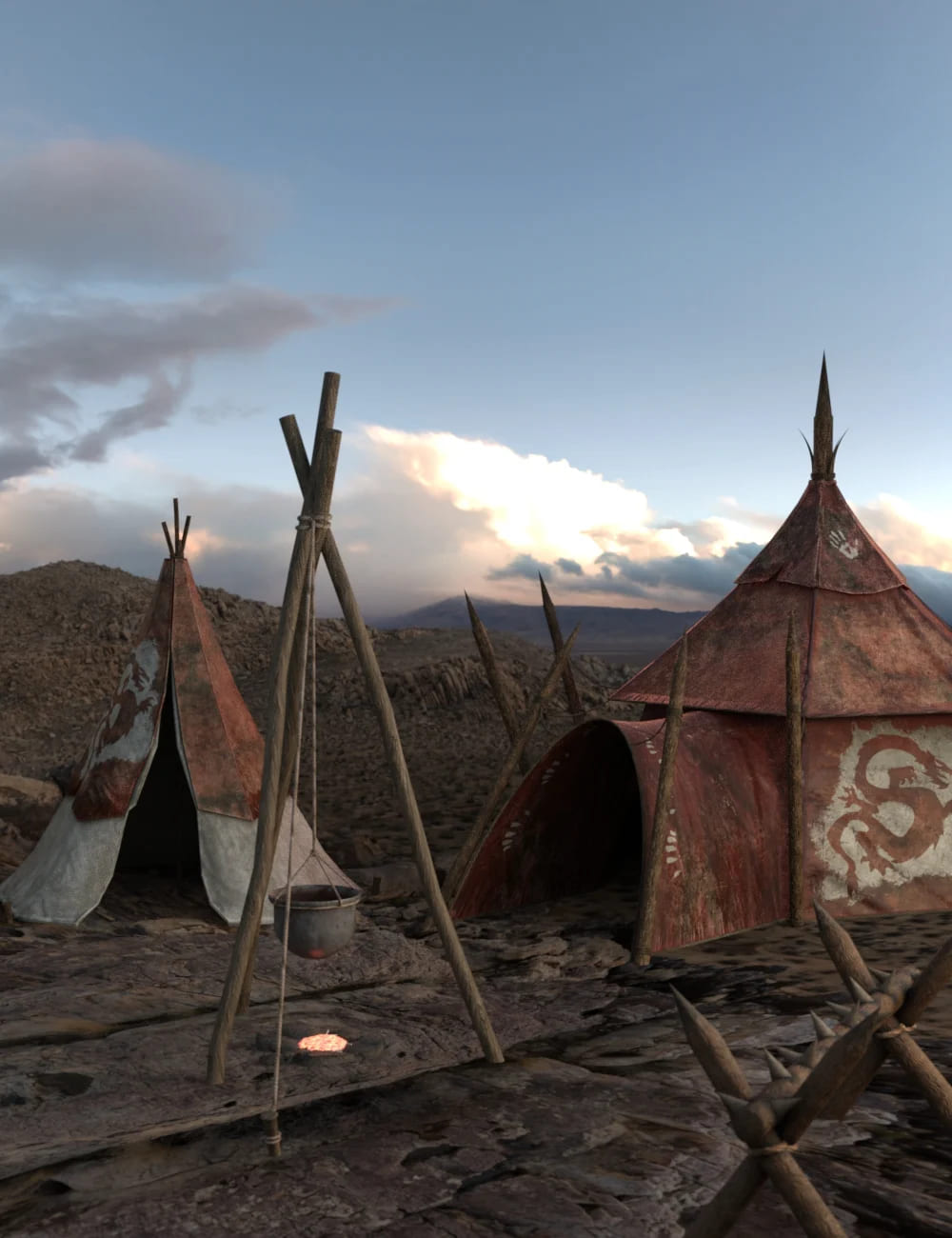 Fantasy Tent Textures_DAZ3D下载站