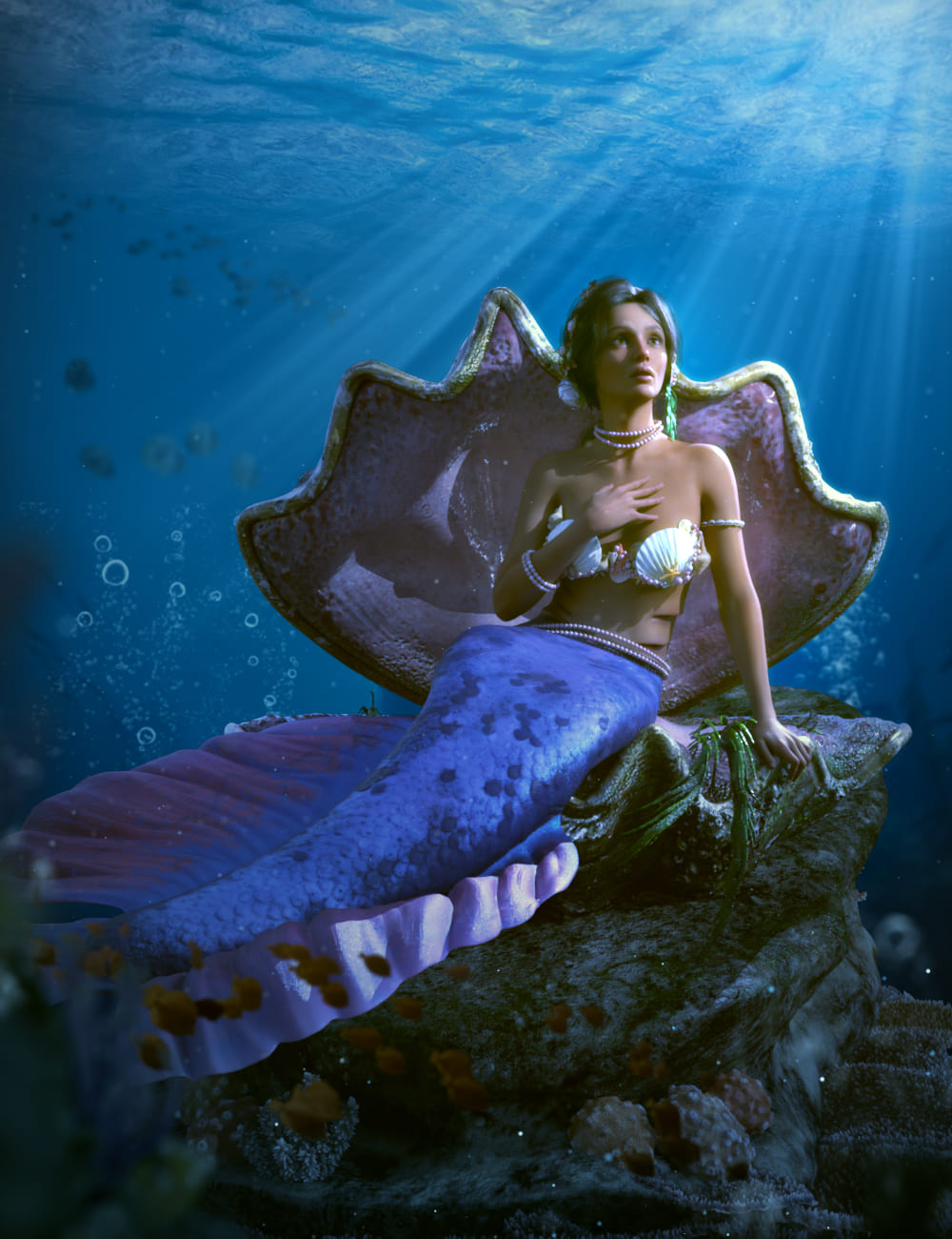 Mermaid Animations for Coral 8.1_DAZ3D下载站
