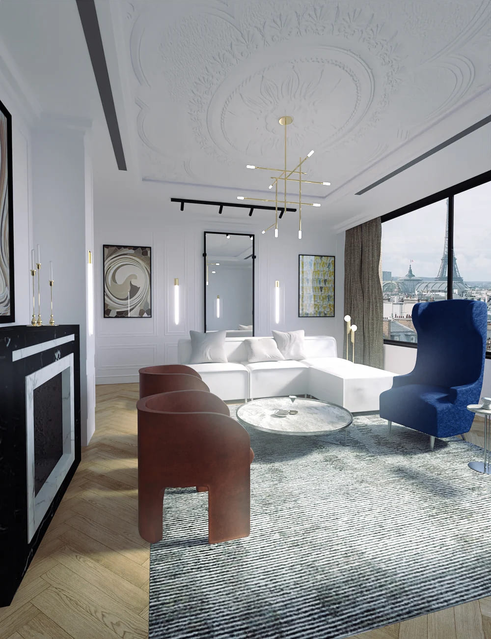 Paris Living Room_DAZ3D下载站