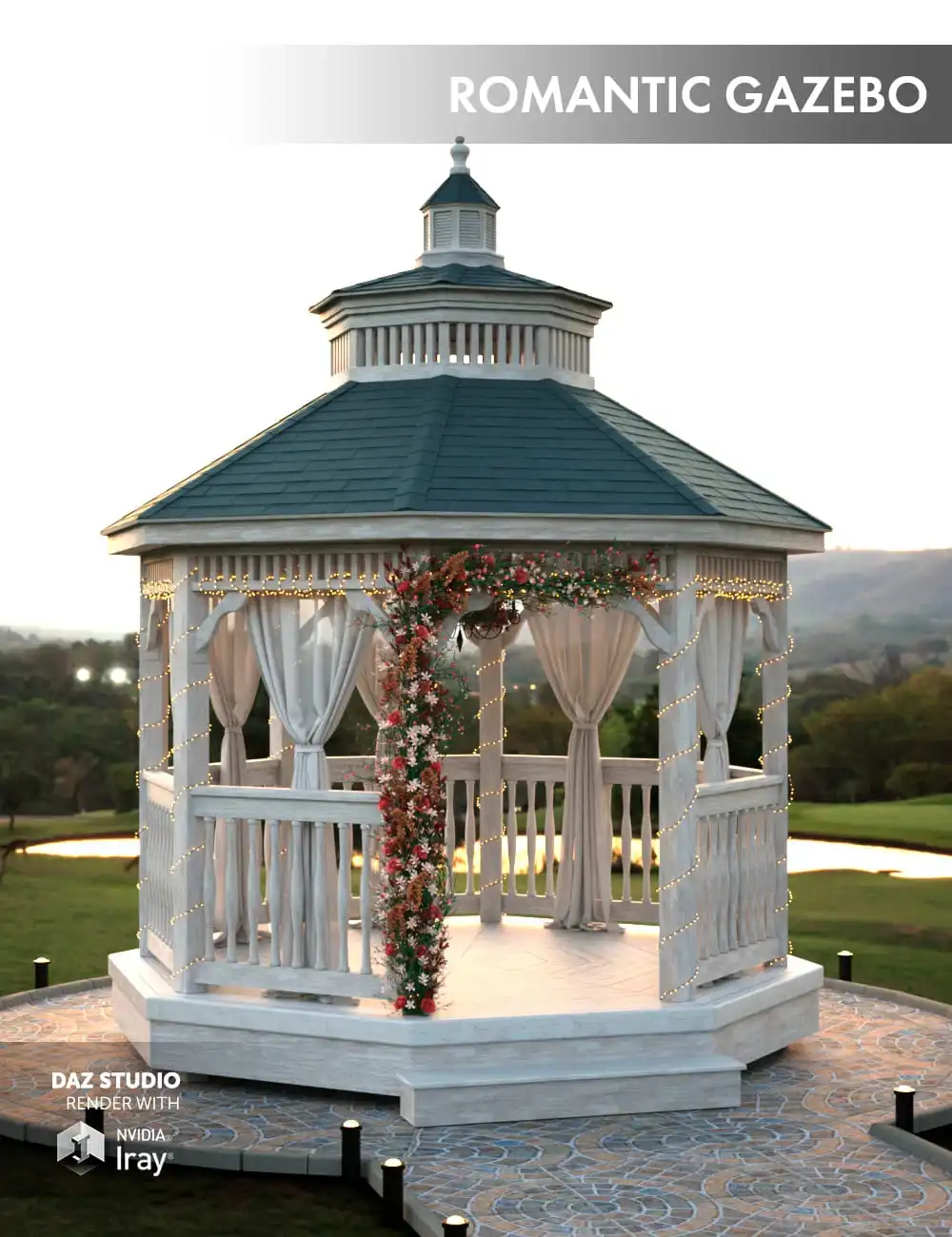 Romantic Gazebo_DAZ3DDL