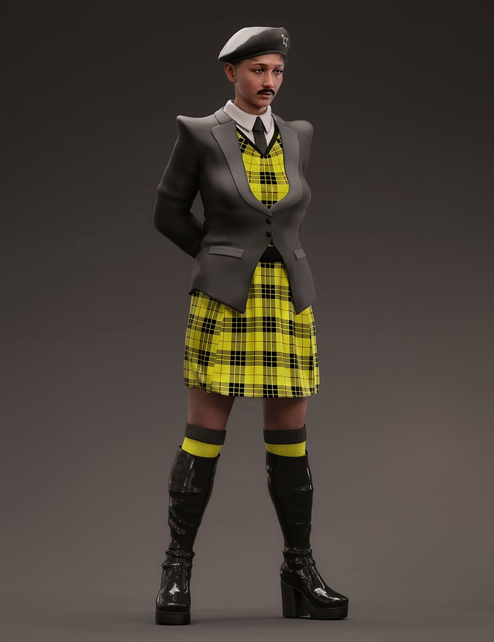 dForce Fashion Cadet Outfit for Genesis 8.1 Females_DAZ3D下载站