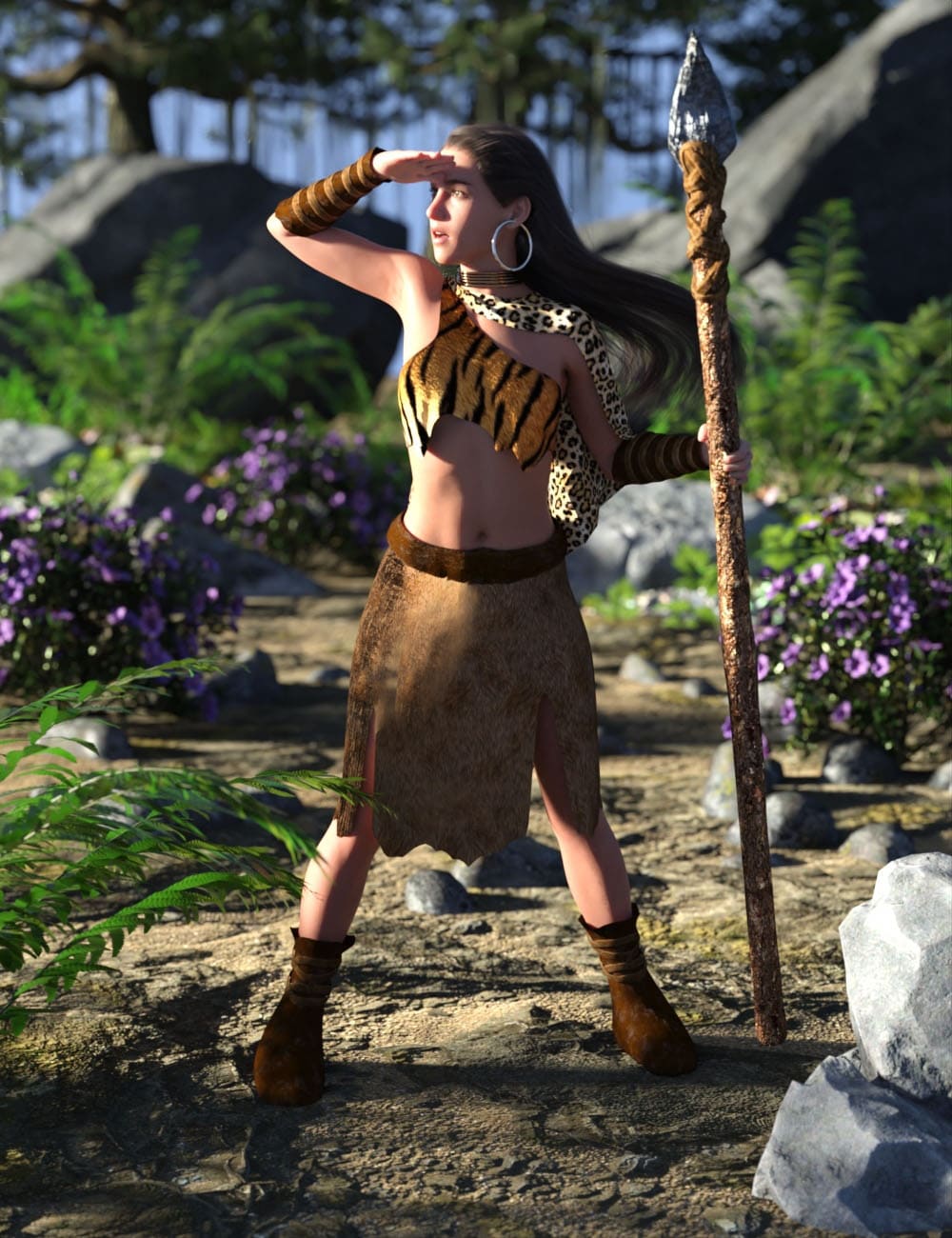 dForce Wild Woman Outfit for Genesis 8 Female_DAZ3D下载站