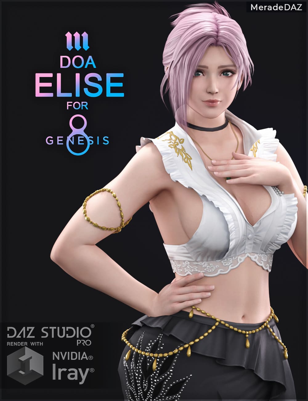 DOA Elise for Genesis 8 and 8.1 Female_DAZ3D下载站