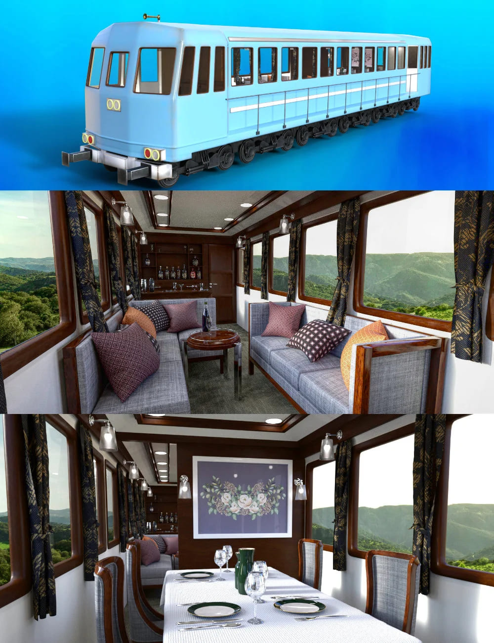 FG Luxury Passenger Train_DAZ3DDL