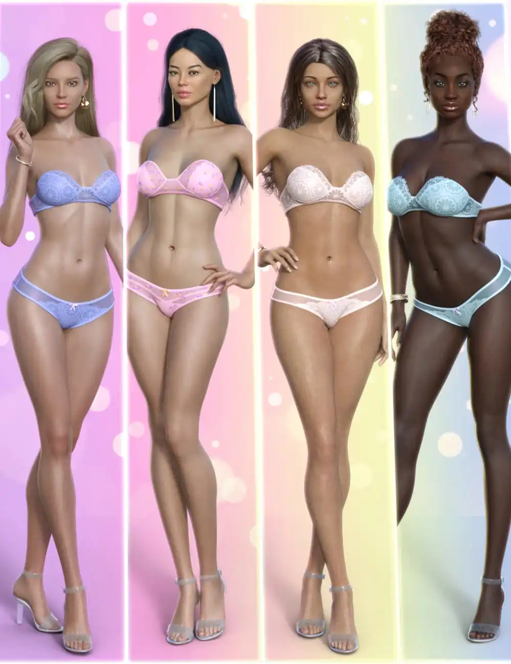 Girls of Summer Models for Genesis 8 and 8.1 Females_DAZ3DDL