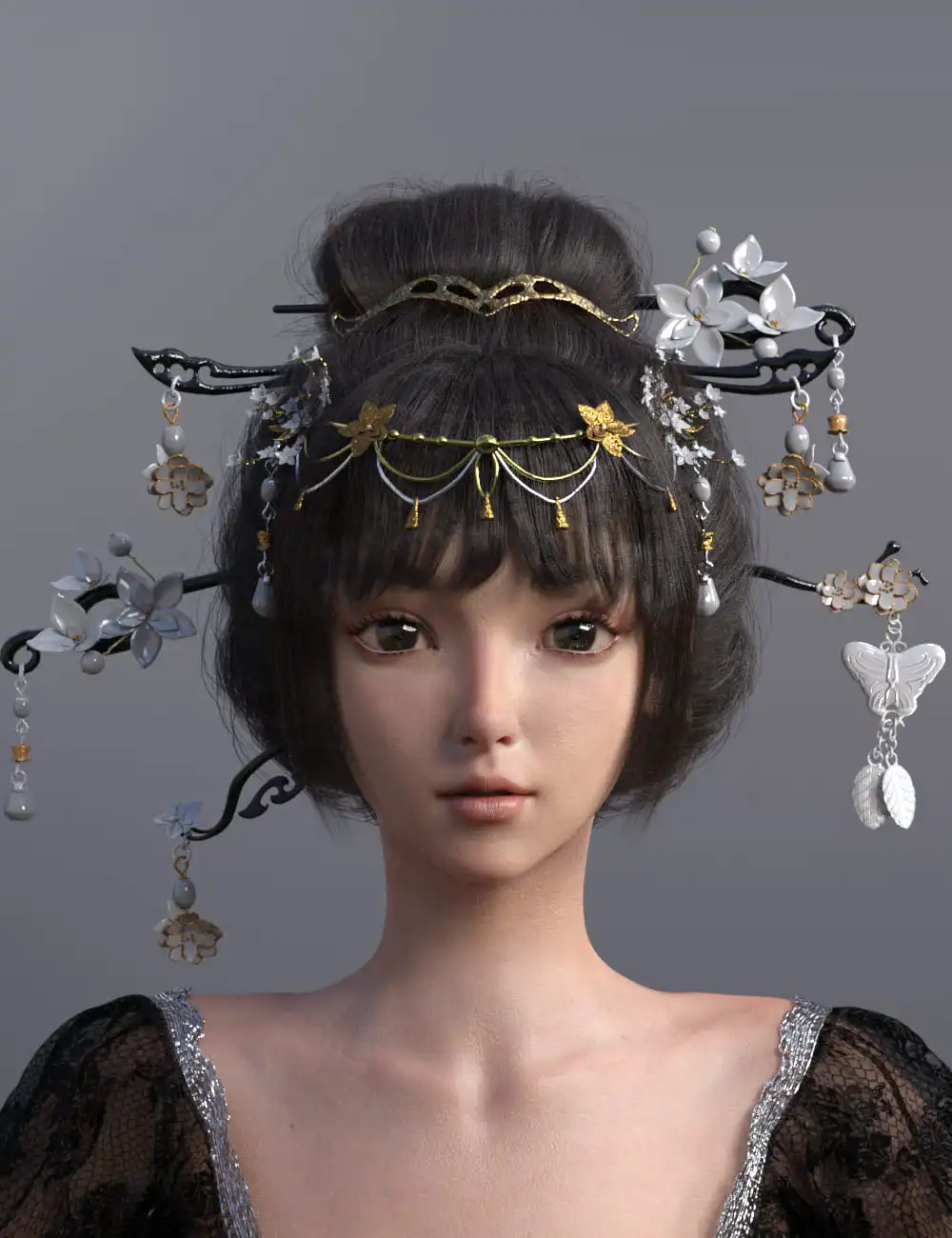 Luoqu Hair for Genesis 8.1 Female_DAZ3DDL